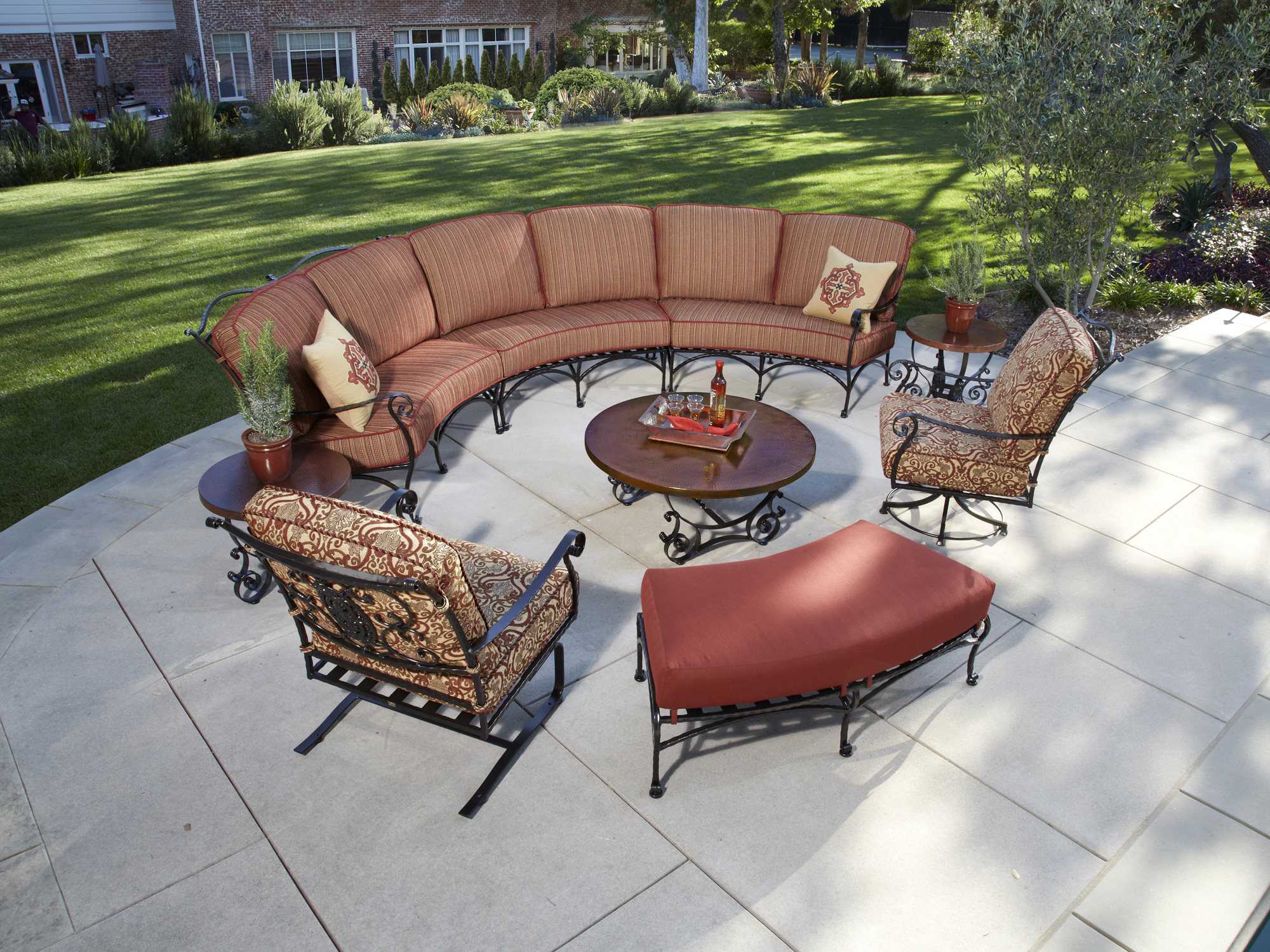 Wrought Iron Or Steel Outdoor Patio Furniture — Yard Art Patio