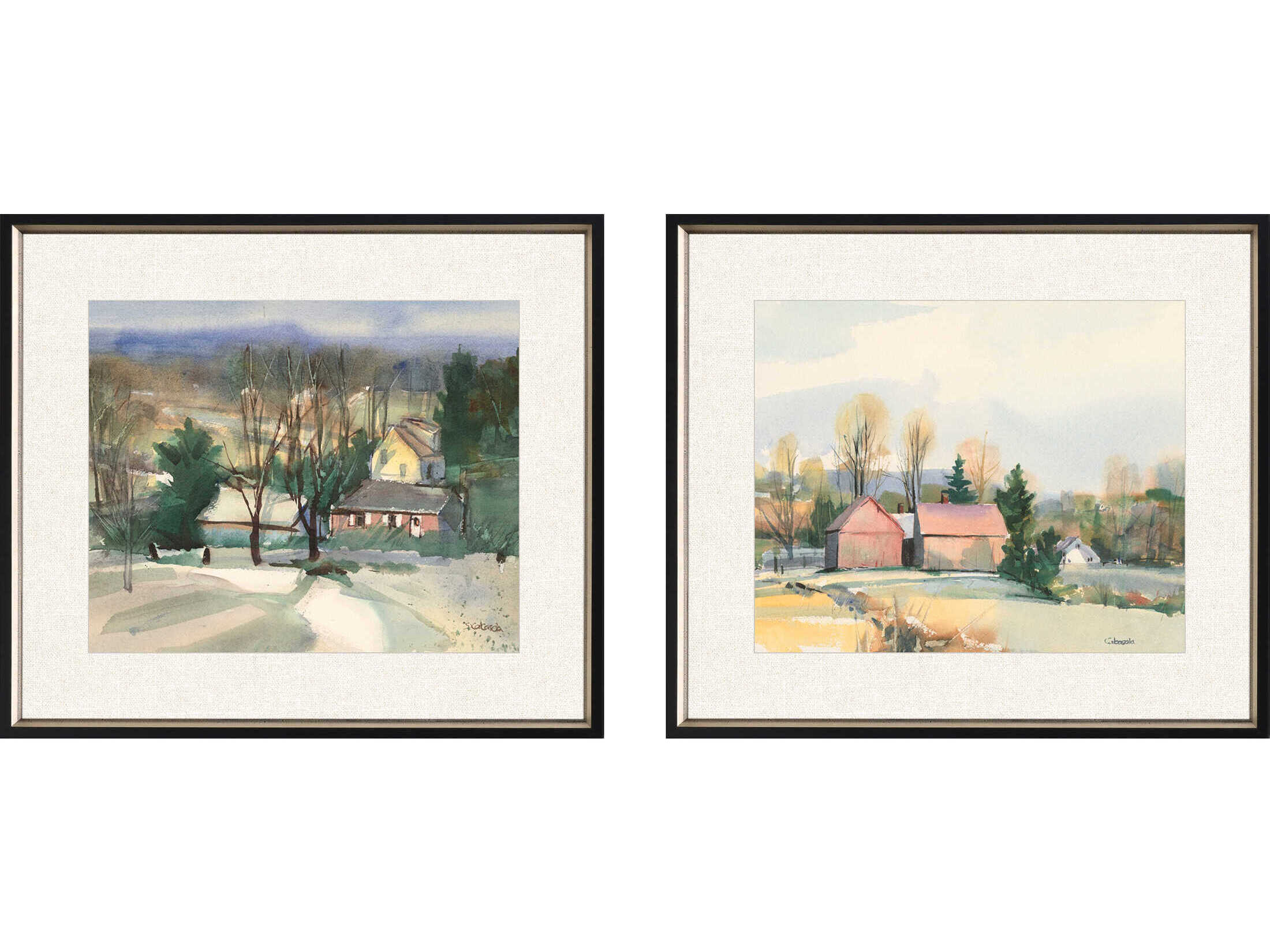 Paragon Scenic Valley FarmI Wall Art (Set of 2) PAD15602