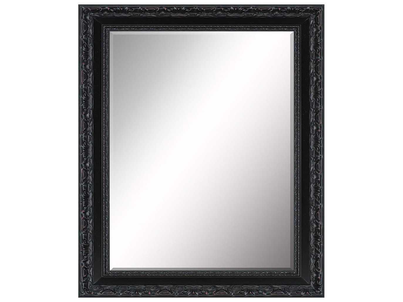 Paragon Beveled 30 x 36 Black & Subtle Aging Wall Mirror PAD8109