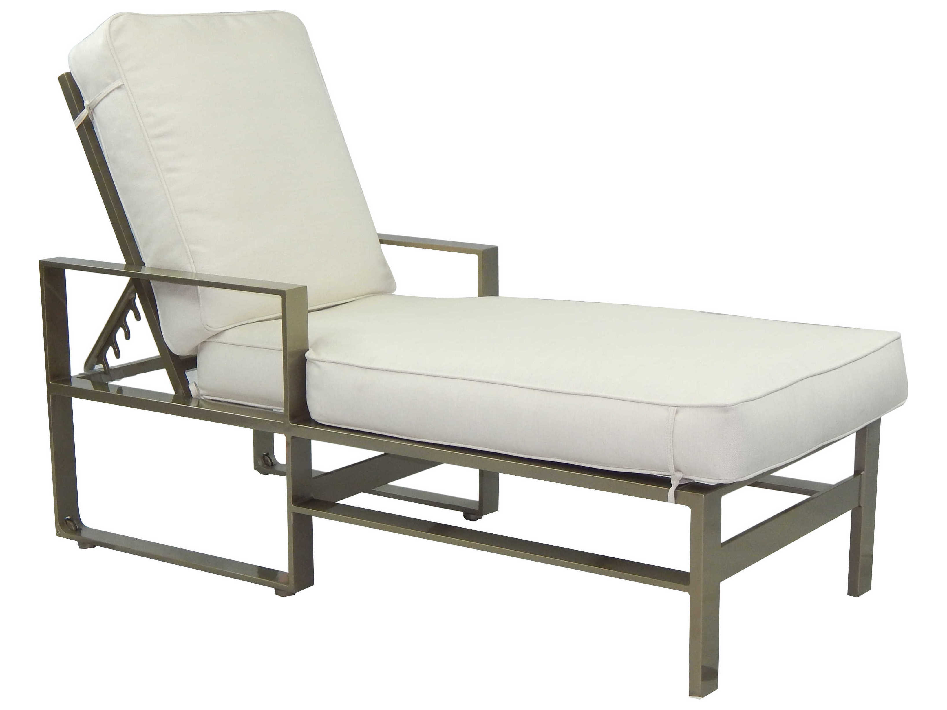 Castelle Park Place Cushion Dining Cast Aluminum Adjustable Chaise