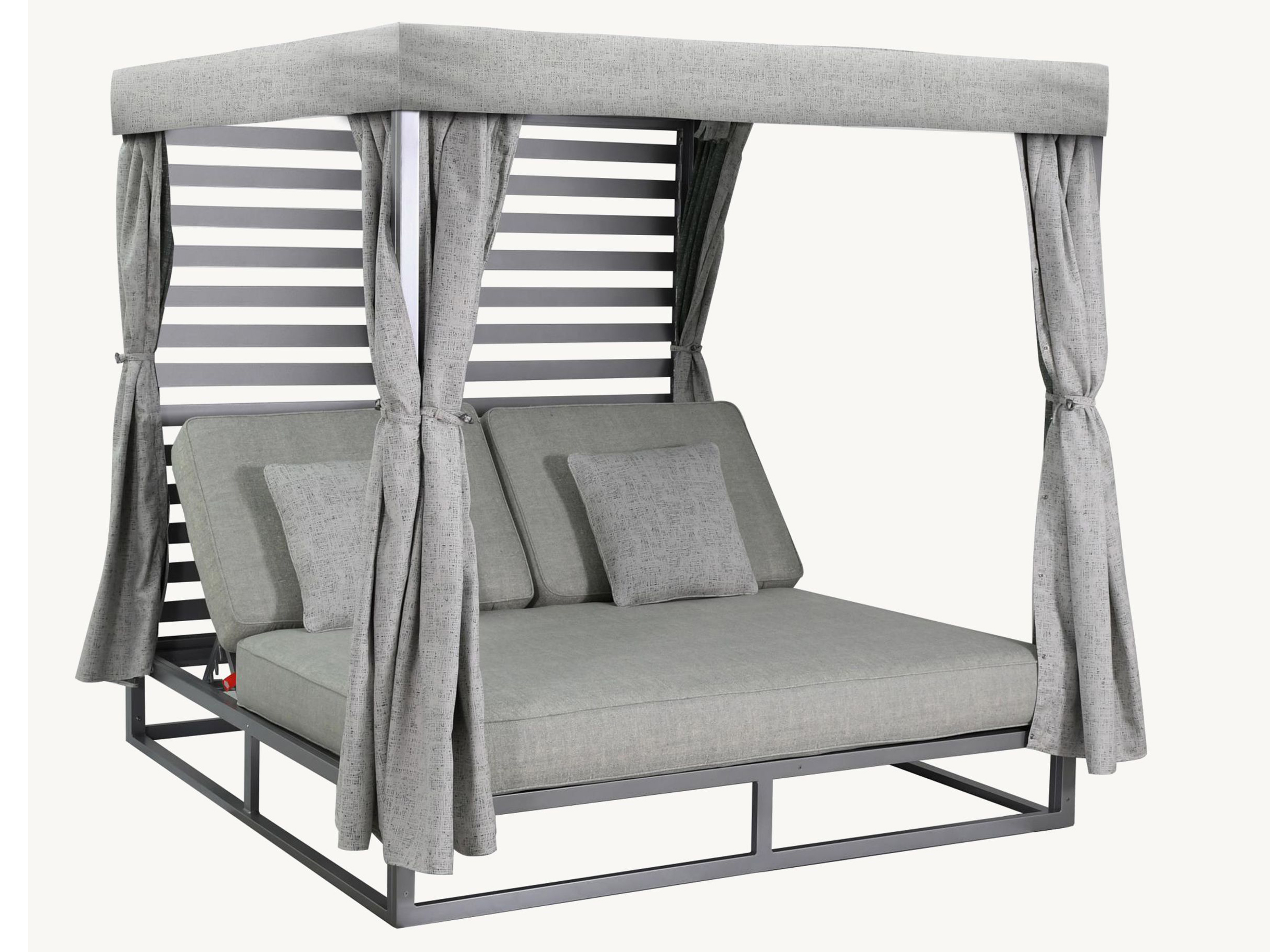 Castelle Park Place Deep Seating Cushion Cast Aluminum Outdoor Daybed