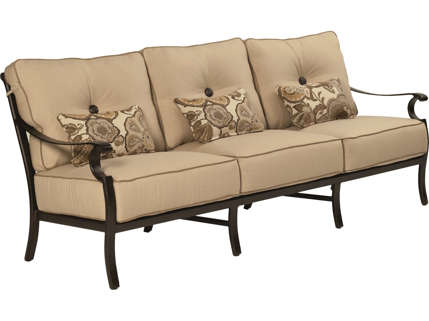 Castelle Monterey Ultra High Back Deep Seating Cast Aluminum Outdoor