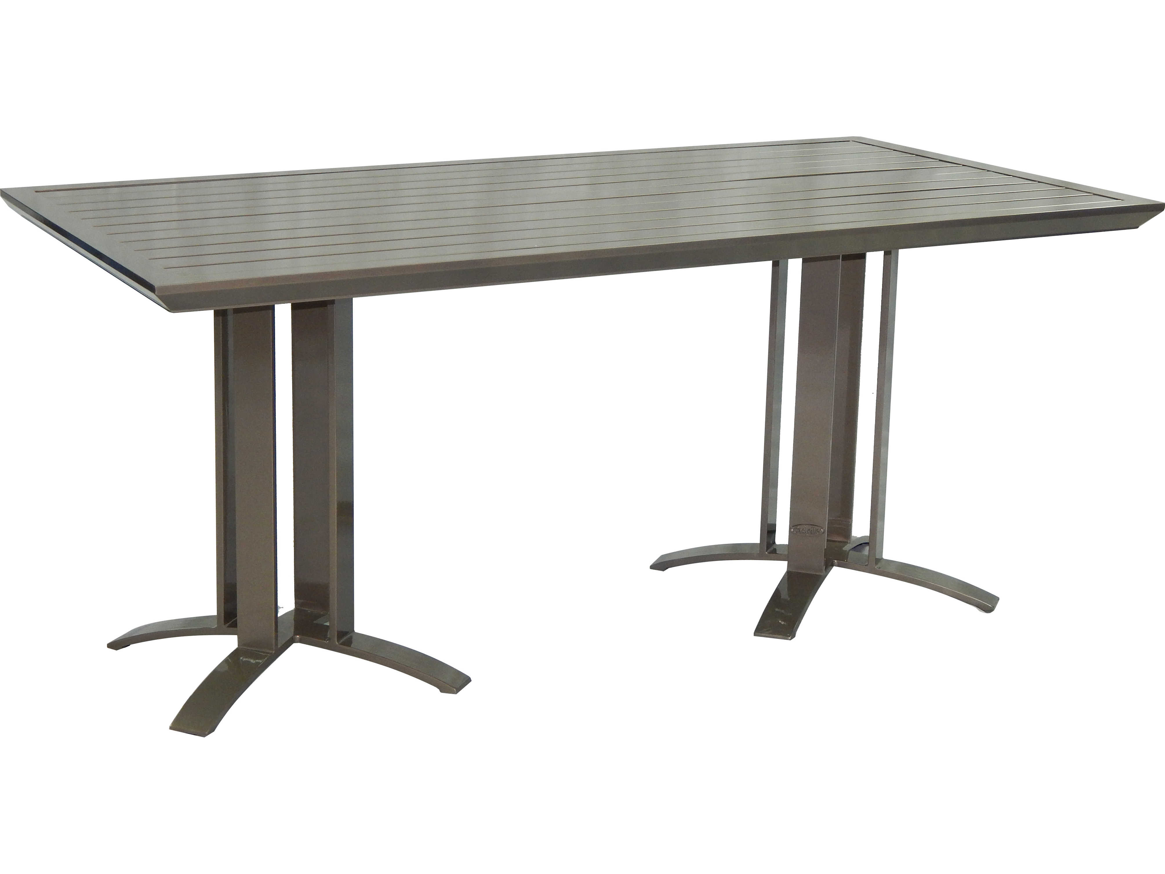 Castelle Moderna Cast Aluminum 64 x 36 Rectangular Dining Table