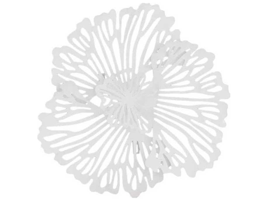 Phillips Collection White Flower Metal Wall Art PHCTH109685