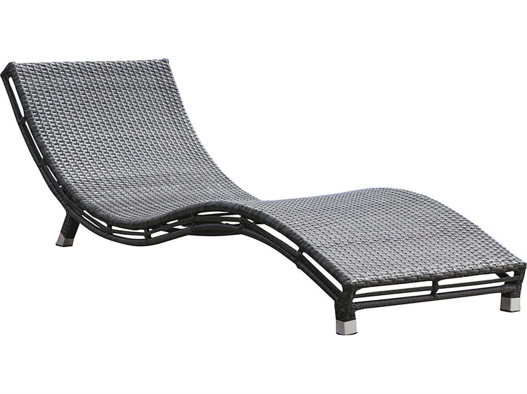 Panama Jack Graphite Wicker Cushion Patio Chaise Lounge PJPJO1601GRYCC
