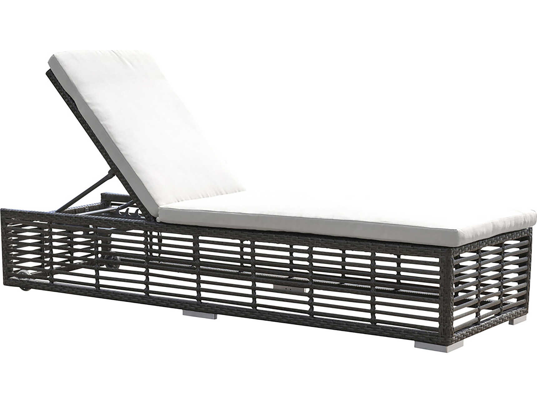 Panama Jack Graphite Wicker Cushion Chaise Lounge PJPJO1601GRYCL