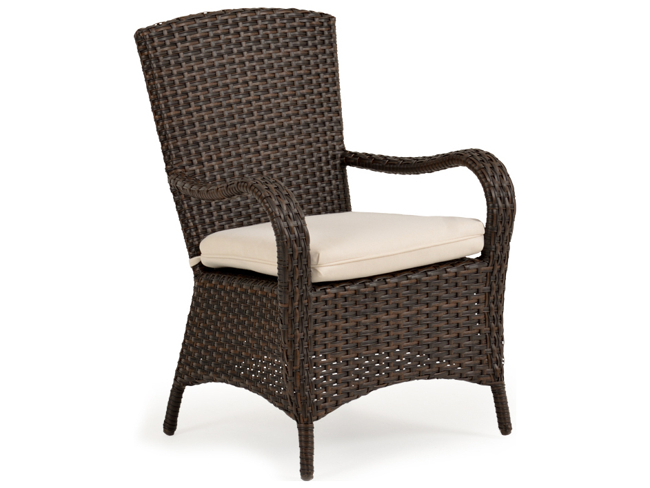 Palm Springs Rattan Alexandria Wicker Dining Arm Chair PS6010
