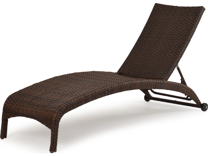 Palm Springs Rattan 6300 Series Armless Chaise Lounge PS6309