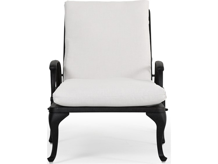 Watermark Living Oxford Cast Aluminum Weathered Black Chaise Lounge 7109