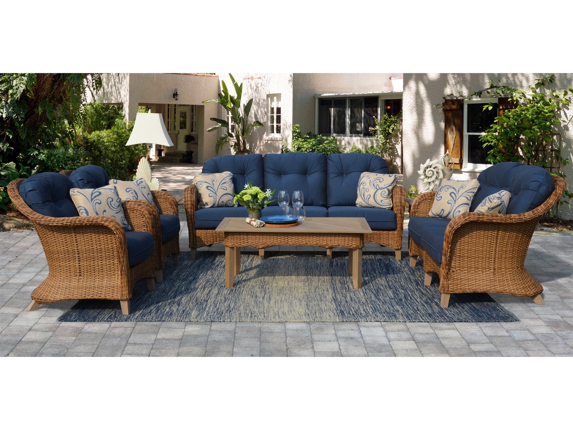 Savannah Sofa Piece Outdoor Patio Furniture Set