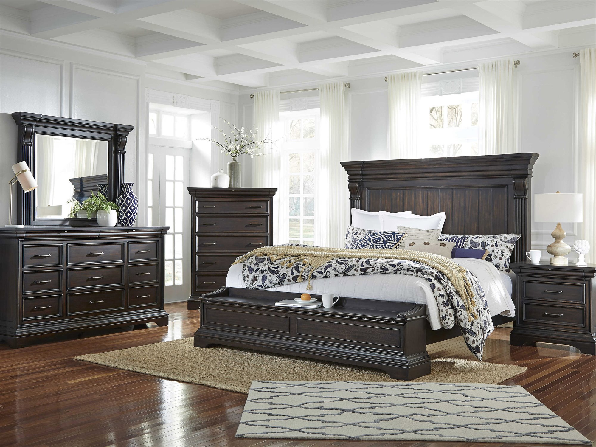 Pulaski Caldwell Bedroom Set PUP012BRK2SET