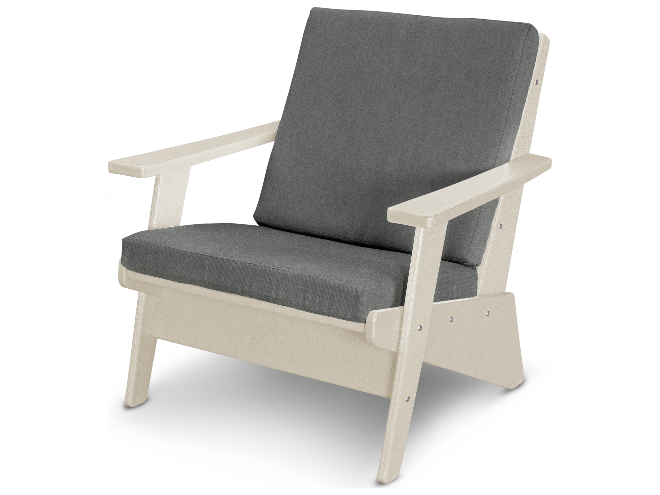 POLYWOOD® Riviera Modern Outdoor Patio Lounge Chair PW1401