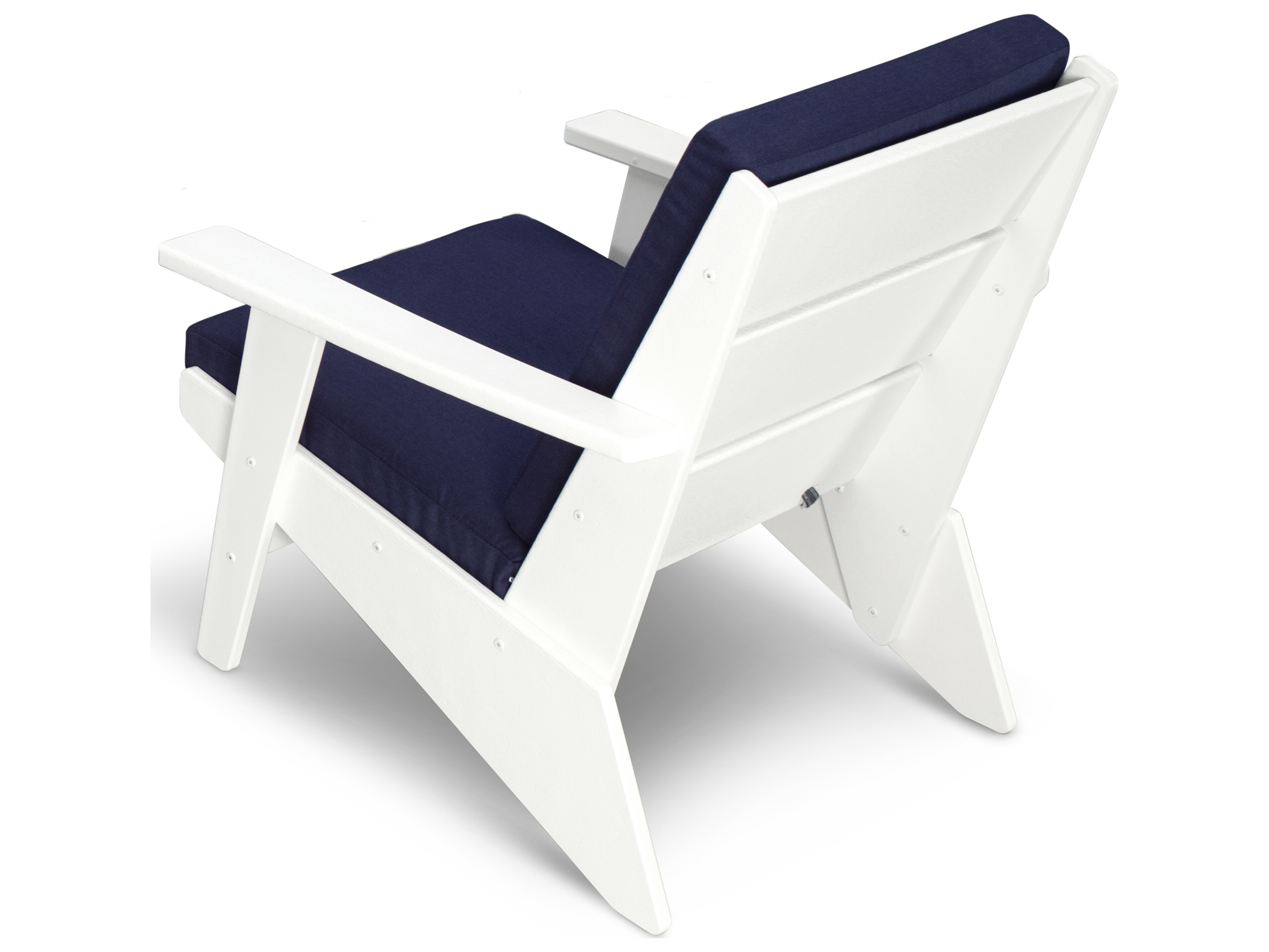 POLYWOOD® Riviera Modern Outdoor Patio Lounge Chair PW1401