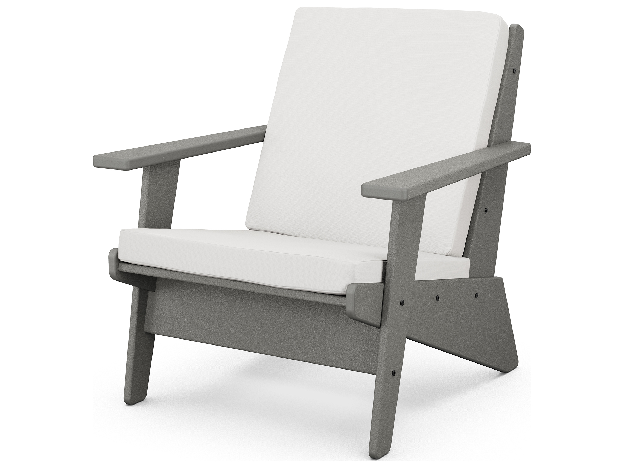 POLYWOOD® Riviera Modern Outdoor Patio Lounge Chair PW1401