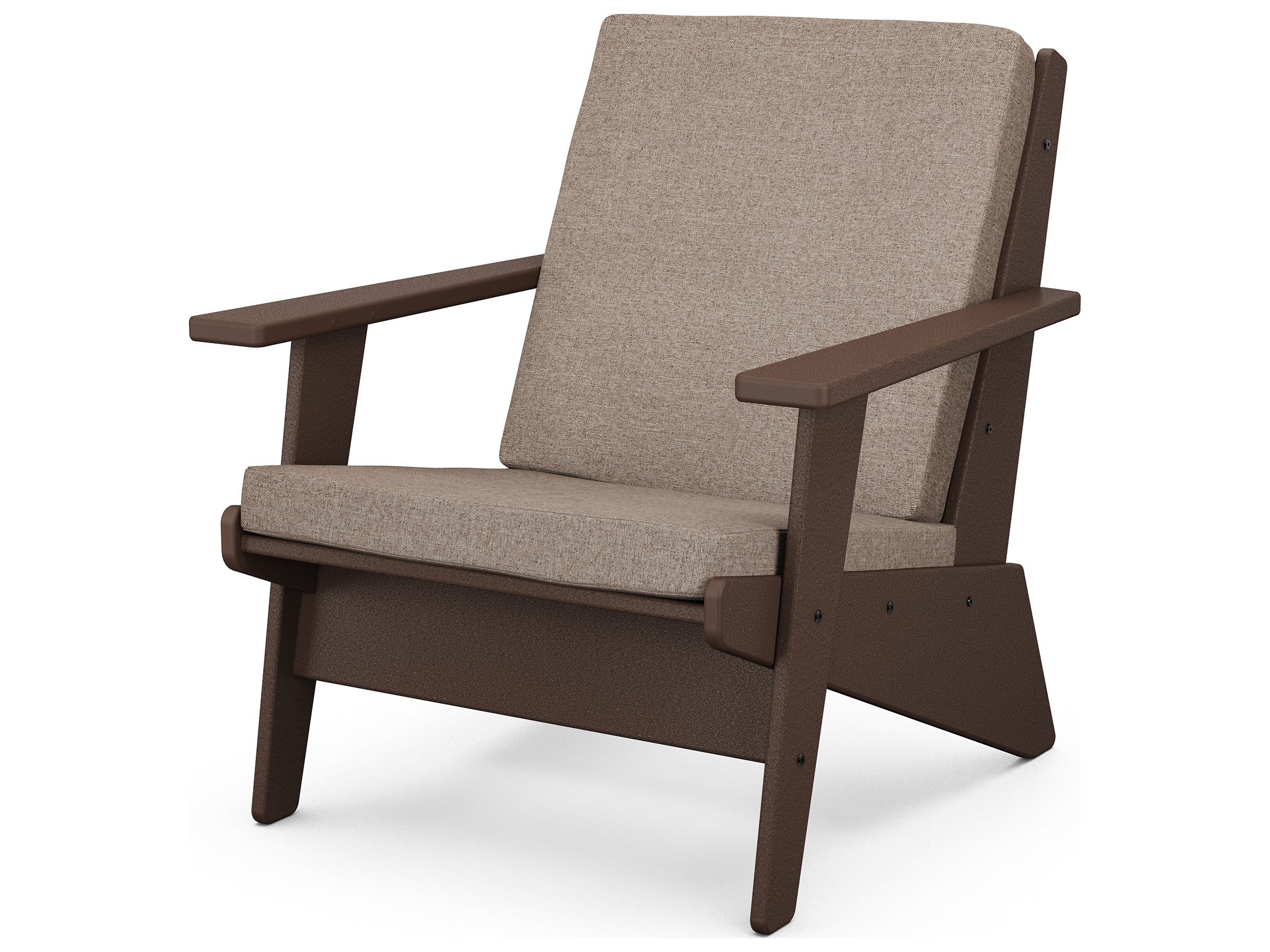 POLYWOOD® Riviera Modern Outdoor Patio Lounge Chair PW1401