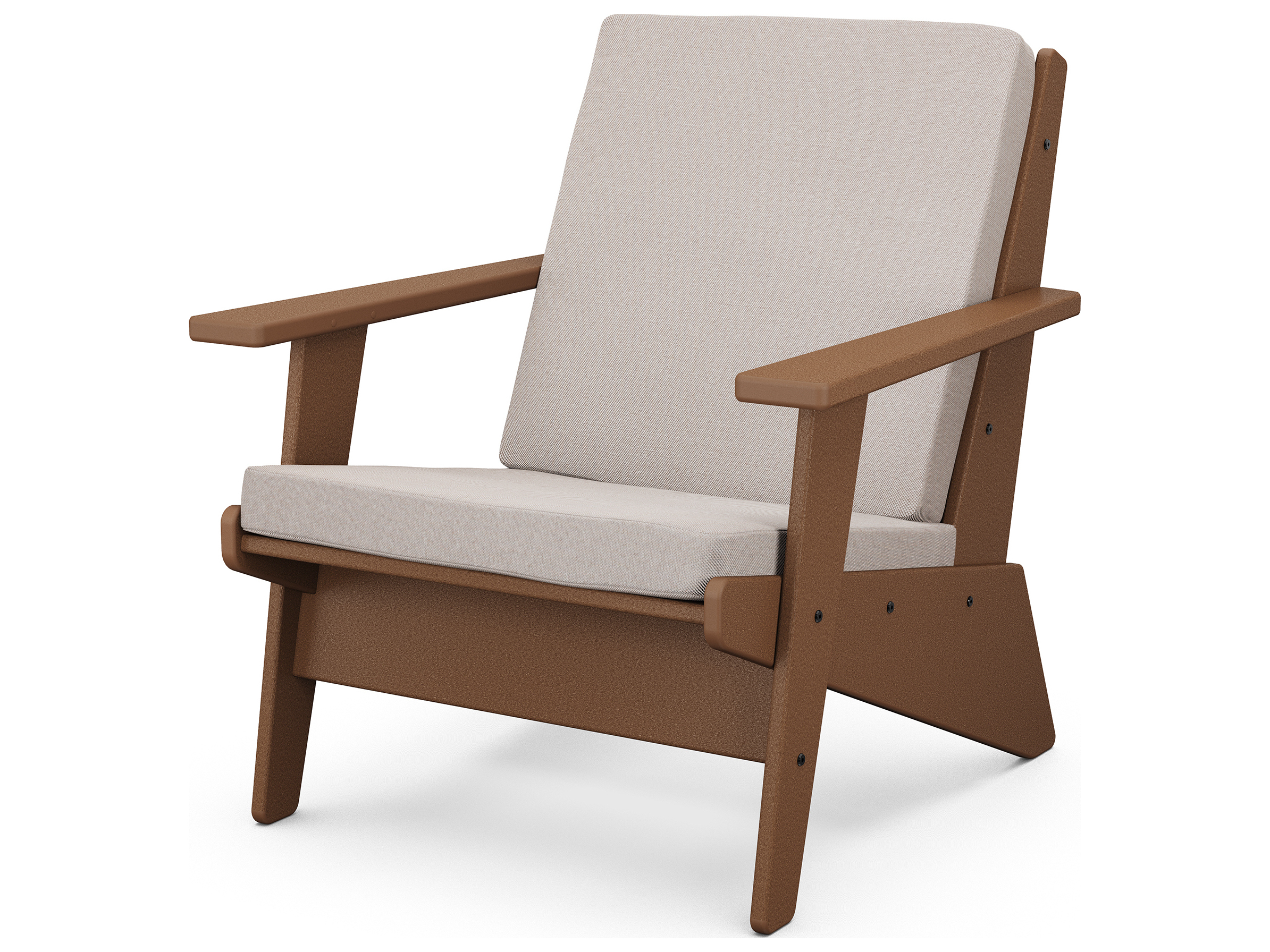 POLYWOOD® Riviera Modern Outdoor Patio Lounge Chair PW1401