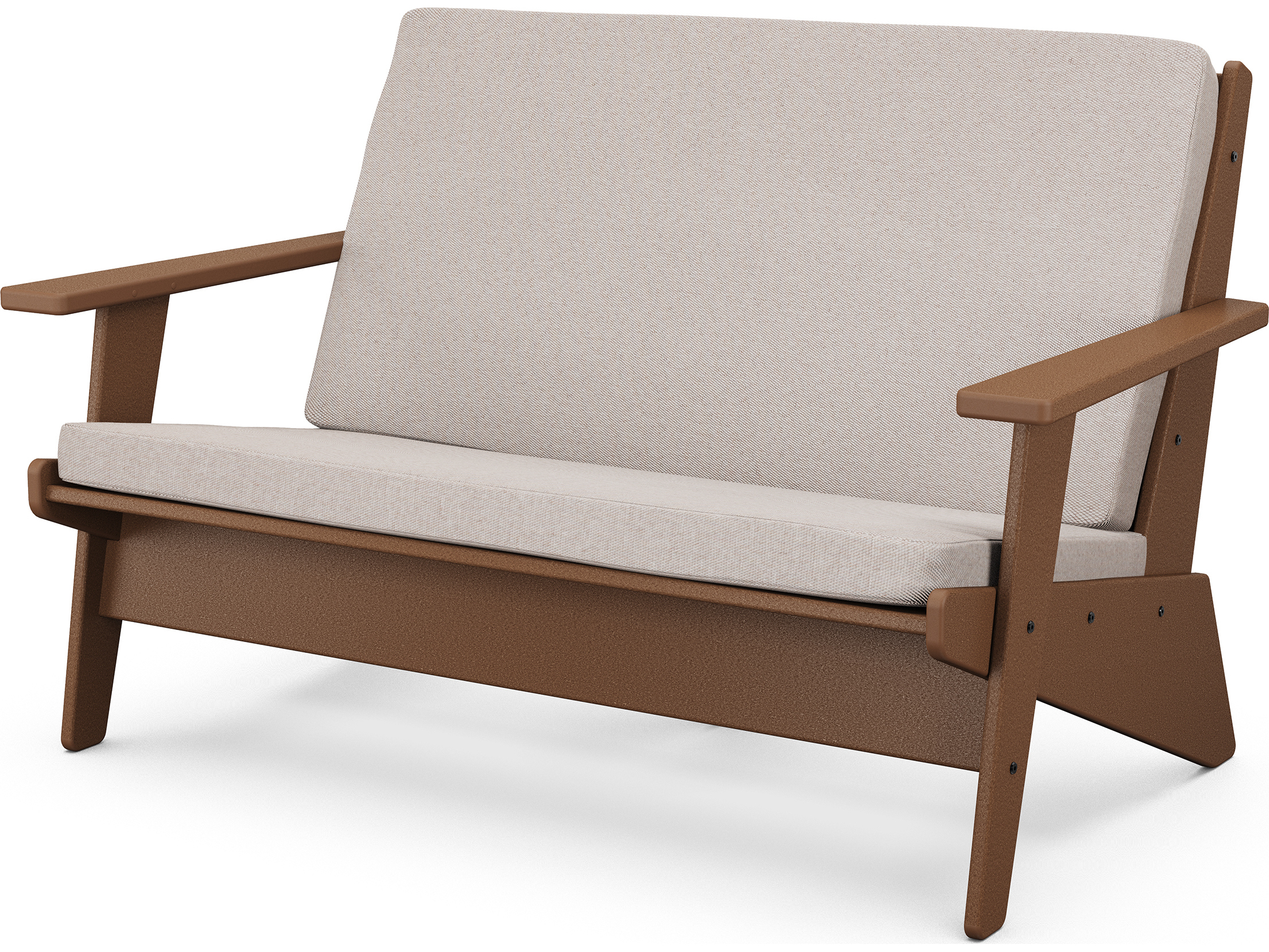 POLYWOOD® Riviera Modern Recycled Plastic Loveseat PW1402