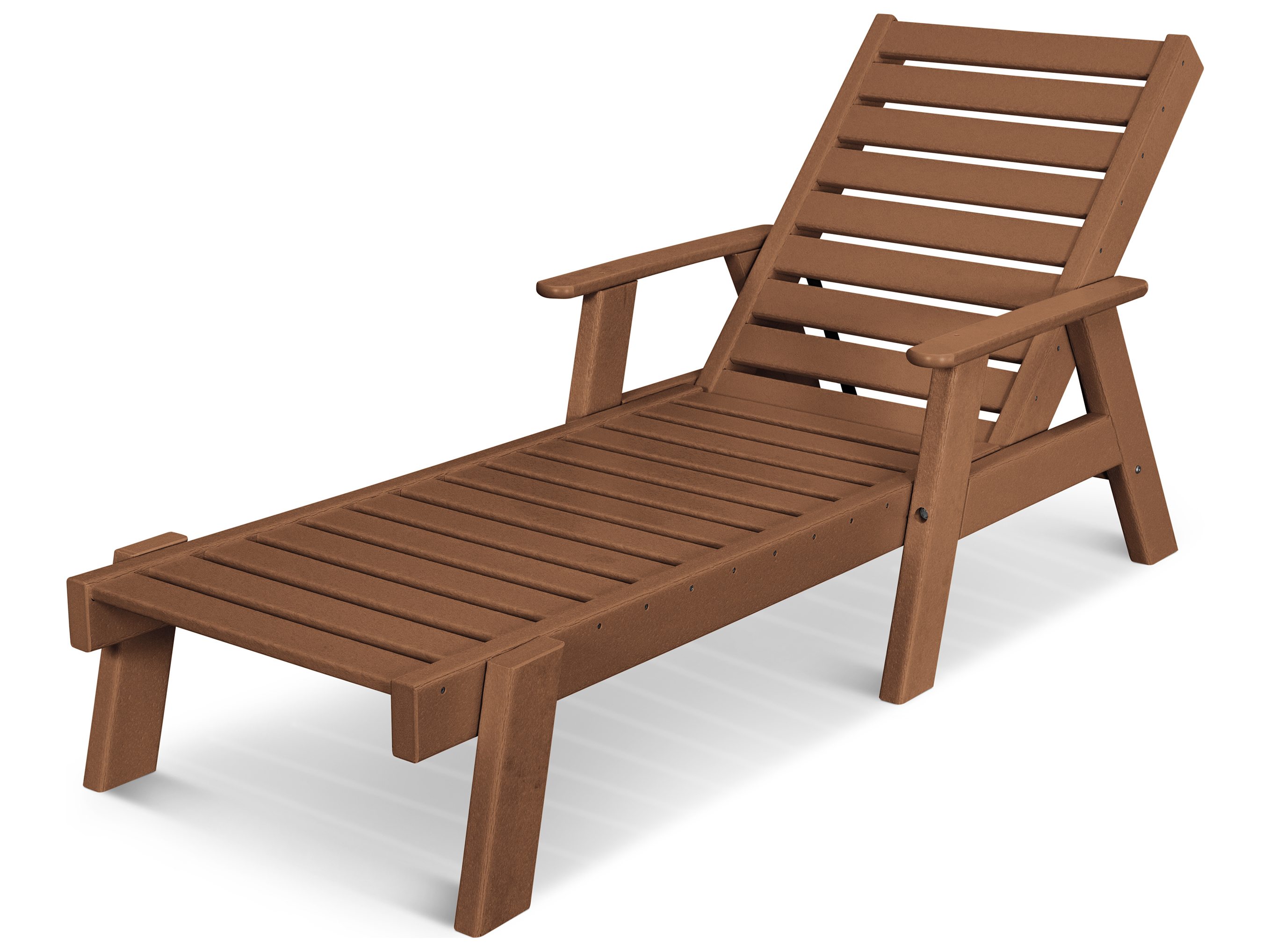 POLYWOOD® Captain Arm Chaise Lounge Set Replacement Cushions PWAC26781CH