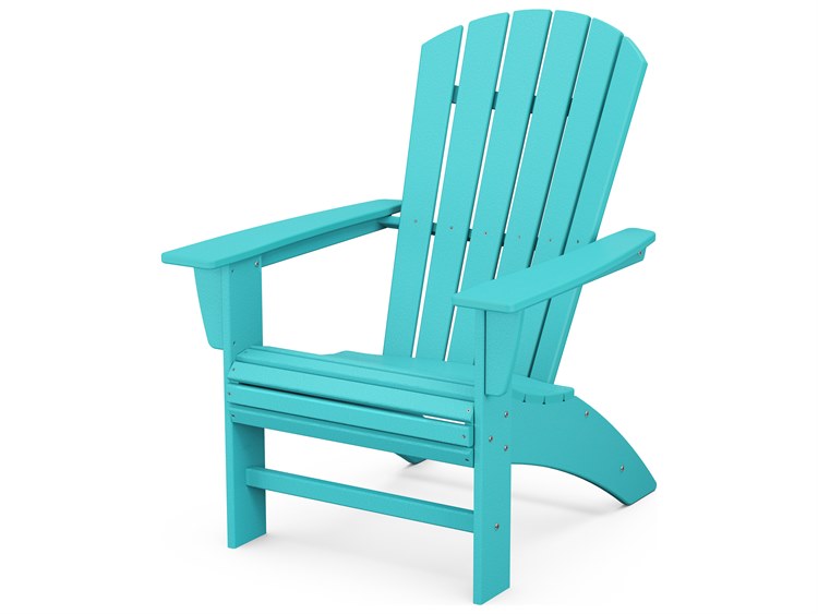 POLYWOOD® Nautical Recycled Plastic Patio Adirondack Chair PWAD610