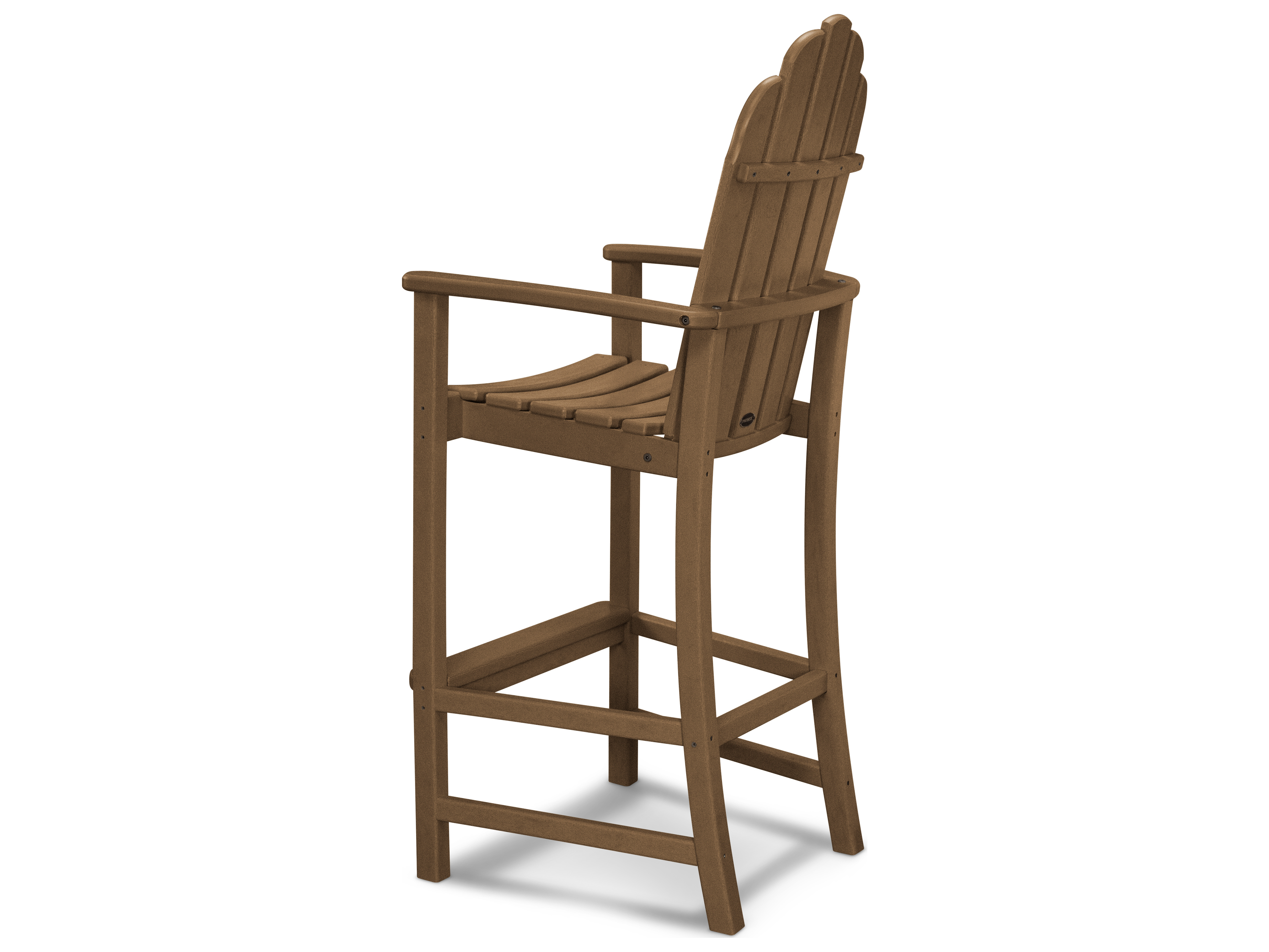 POLYWOOD® Classic Adirondack Recycled Plastic Bar Stool PWADD202
