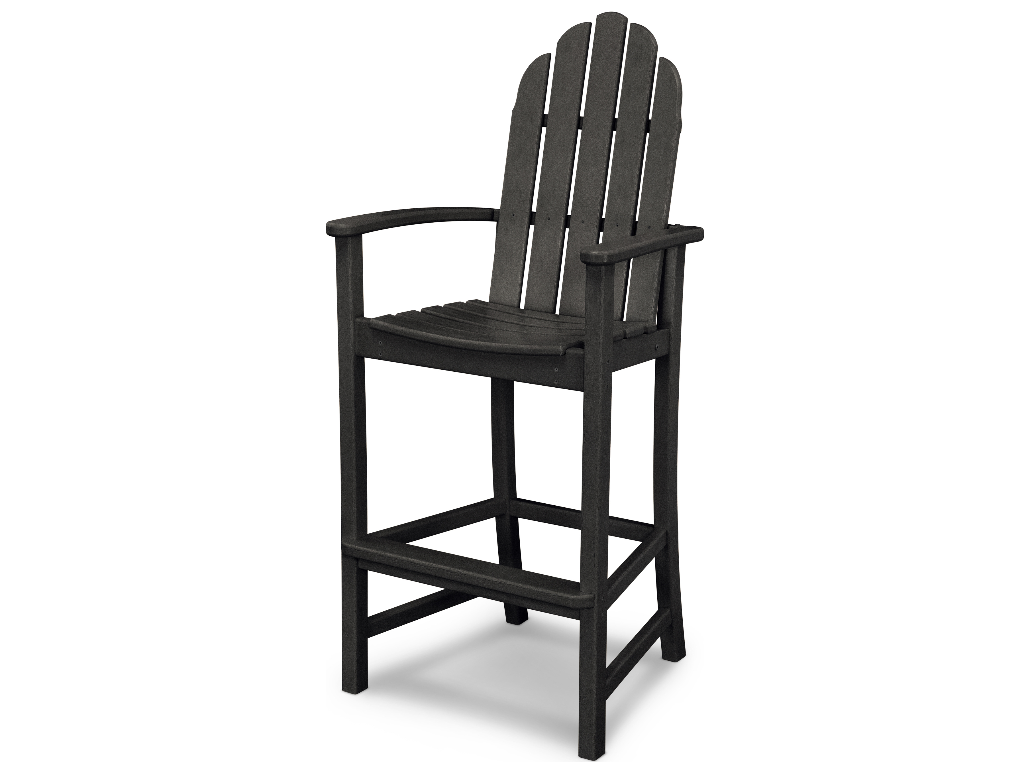 POLYWOOD® Classic Adirondack Recycled Plastic Bar Stool ADD202