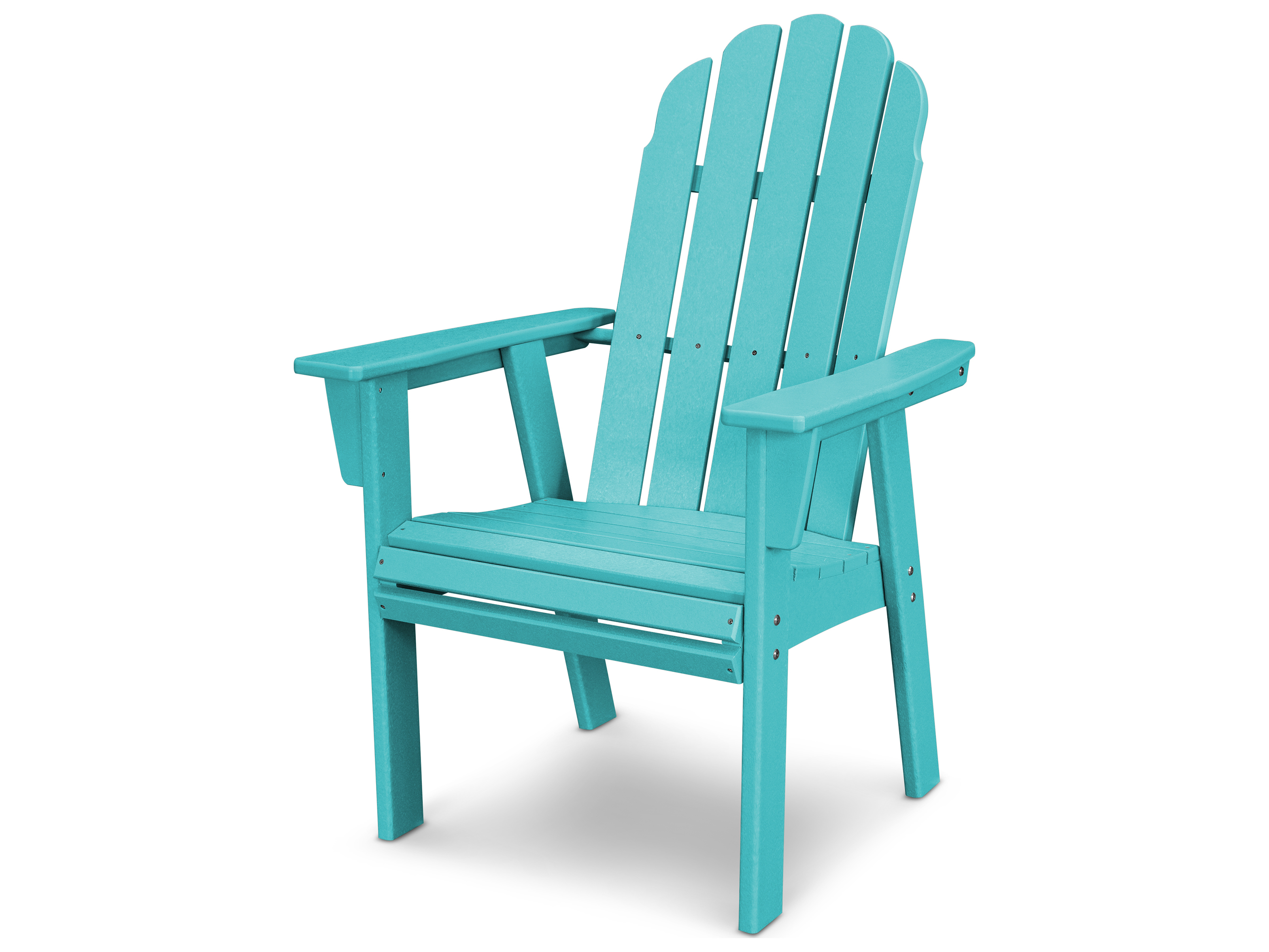 Canadian Recycled Plastic Products Adirondack Chairs POLYWOOD&reg; Vineyard Adirondack Recycled Plastic Dining Chair ADD600