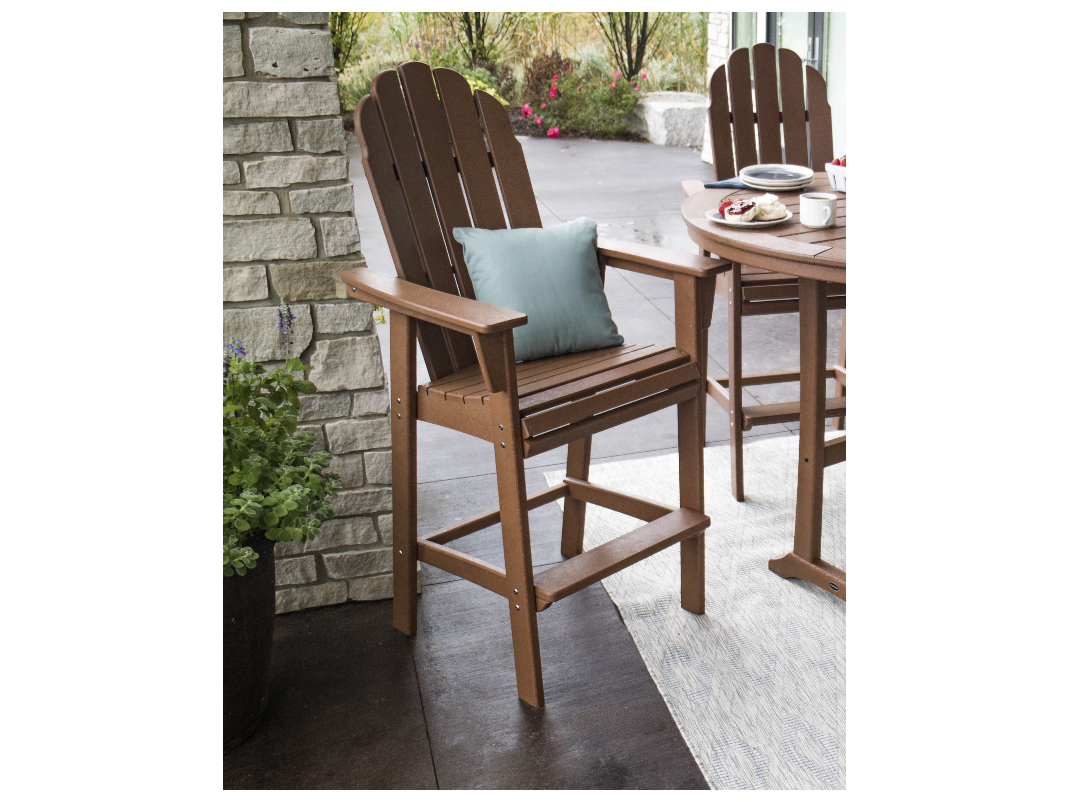 POLYWOOD® Vineyard Recycled Plastic Bar Stool PWADD602