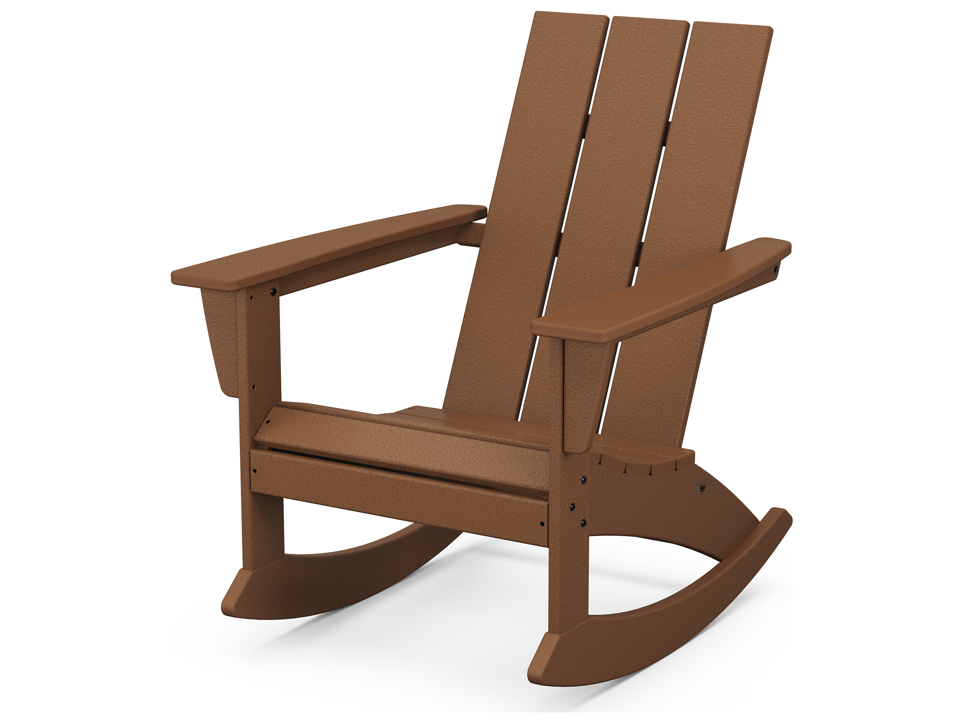 Polywood Recycled Plastic Rocking Chairs POLYWOOD&reg; Modern Recycled Plastic Adirondack Rocking Chair PWADR420