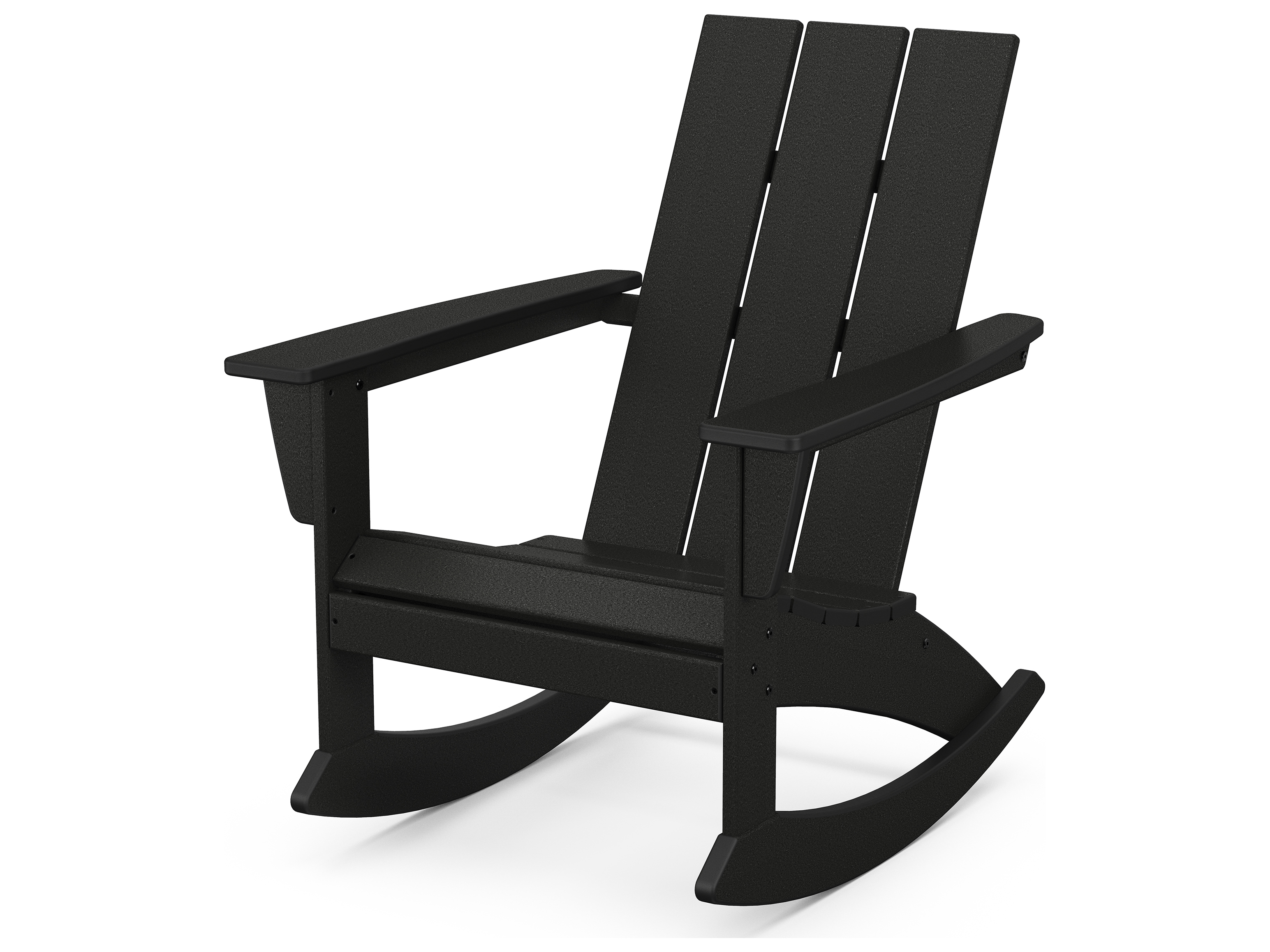 POLYWOOD® Modern Recycled Plastic Adirondack Rocking Chair PWADR420