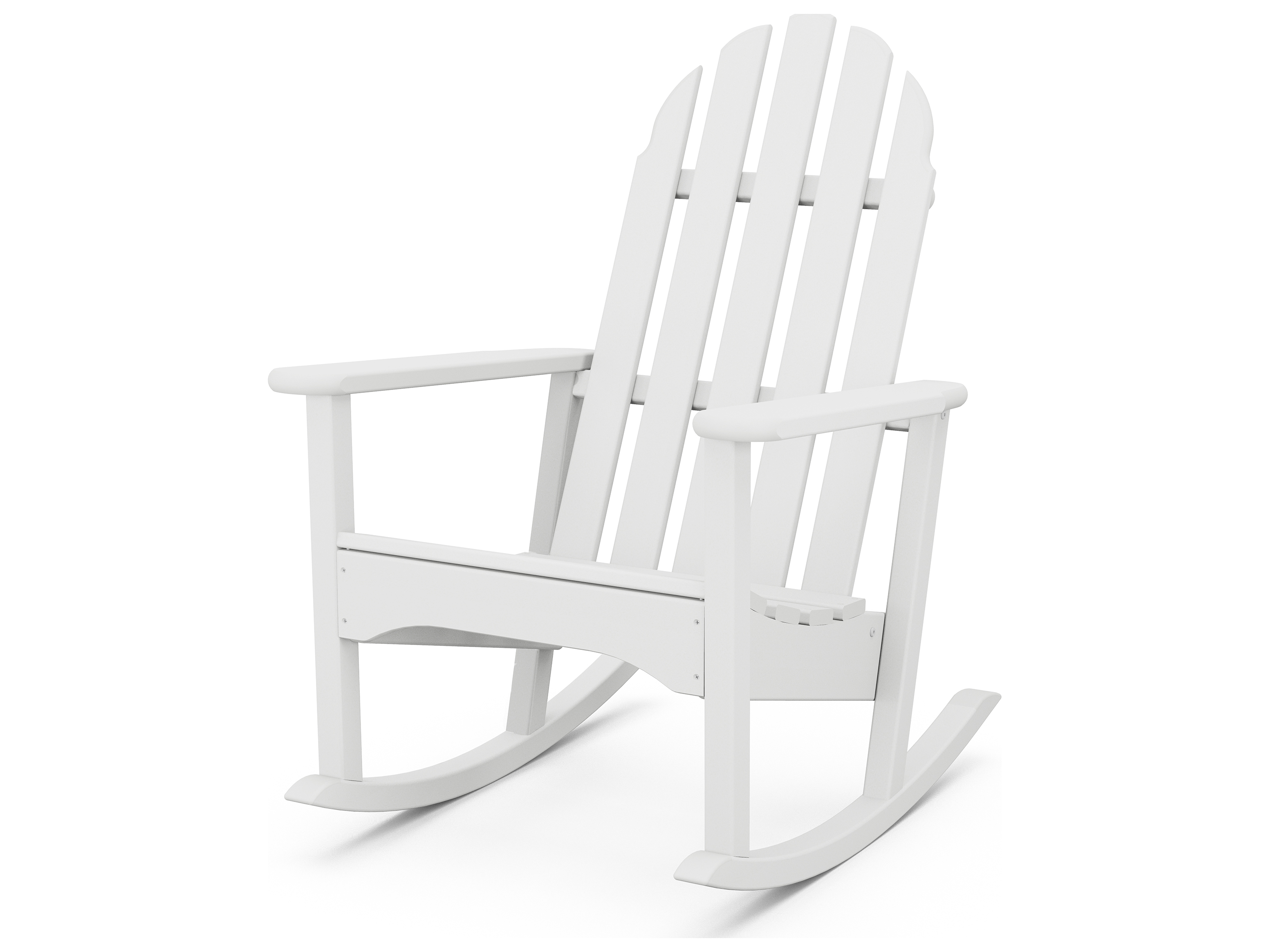 POLYWOOD® Classic Adirondack Recycled Plastic Rocking Chair PWADRC100