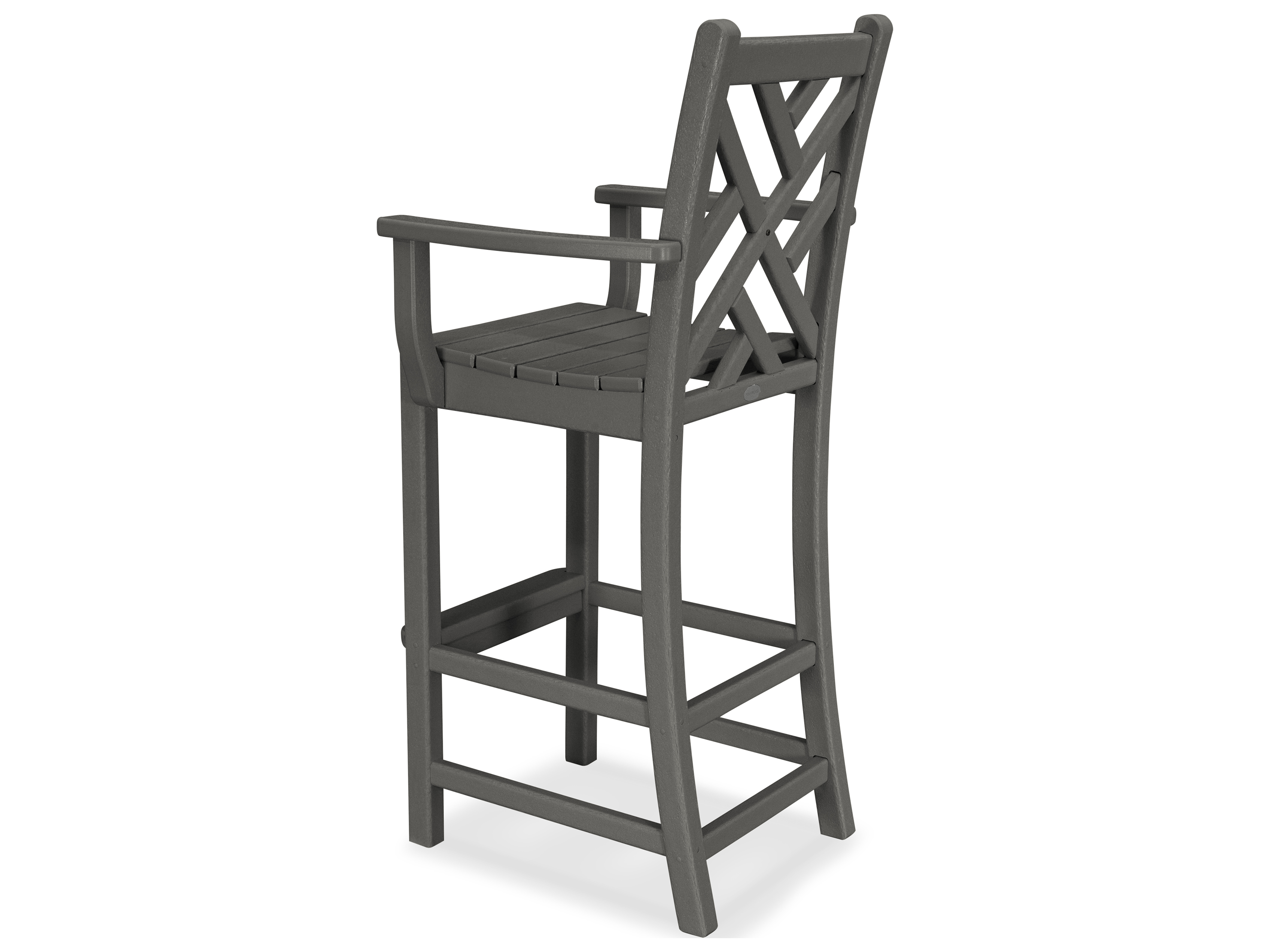 POLYWOOD® Chippendale Recycled Plastic Bar Chair PWCDD202