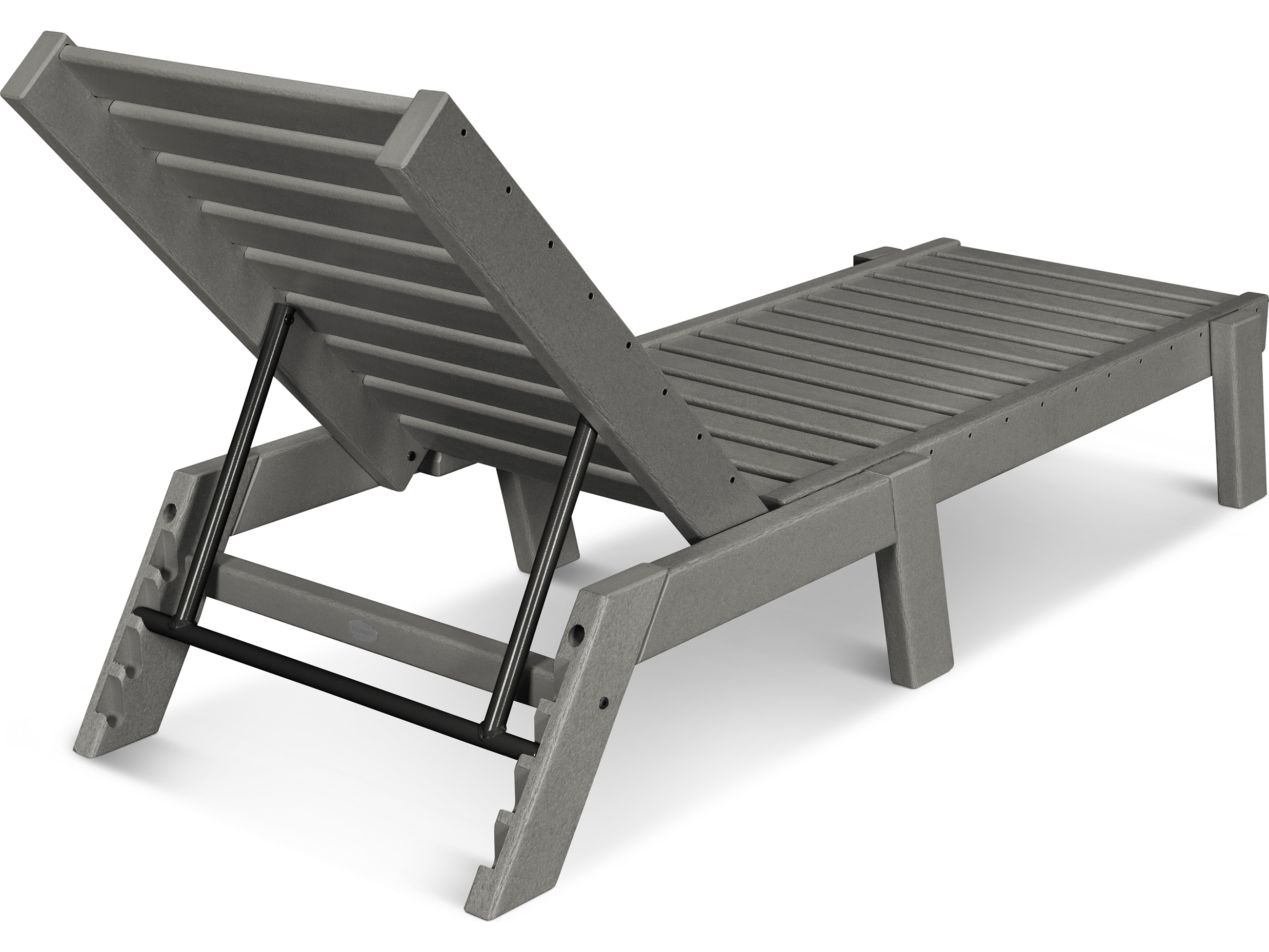 Recycled Plastic Chaise Lounge Chairs POLYWOOD&reg; Captain Recycled Plastic Chaise Lounge CH78261