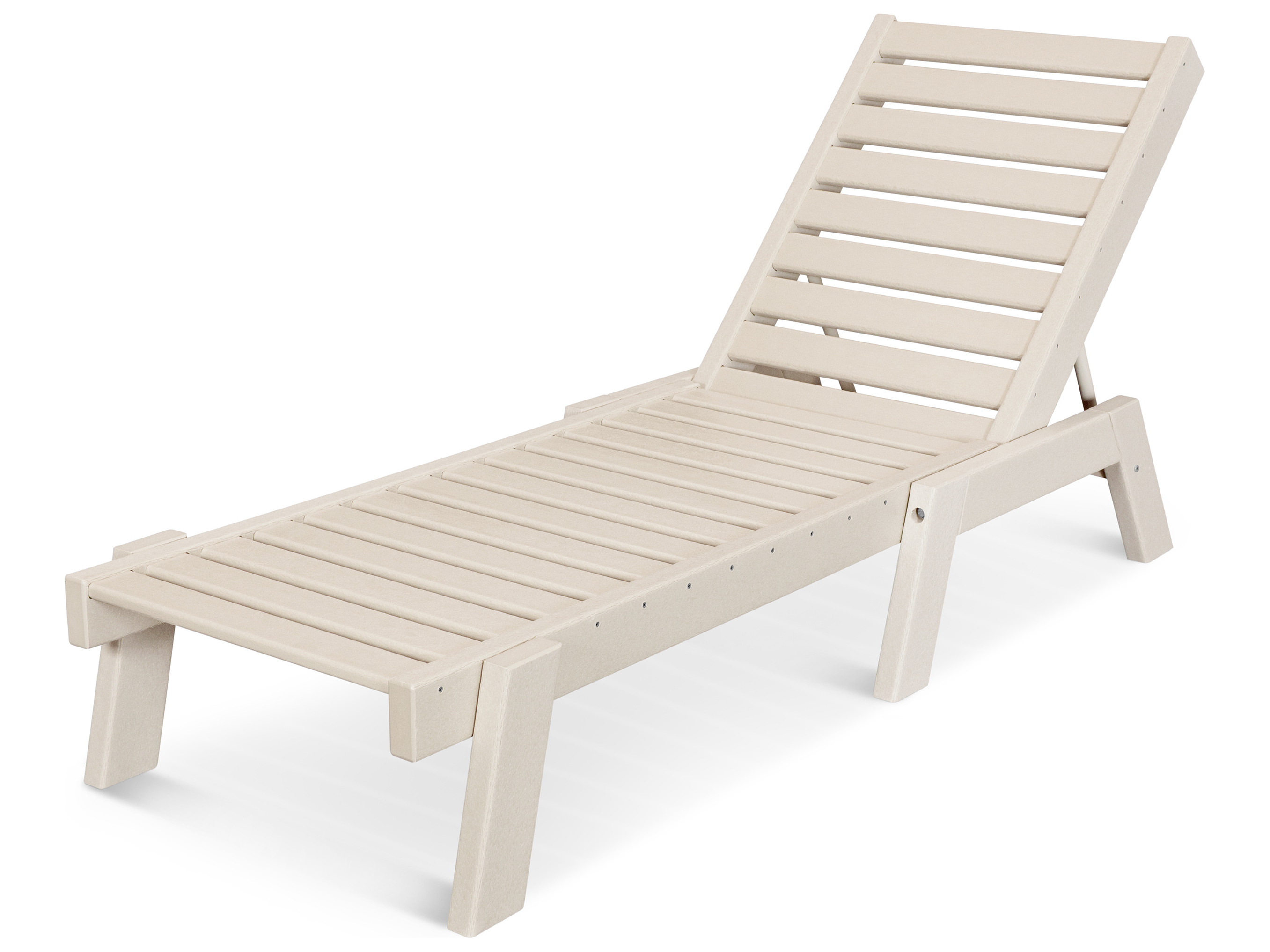 POLYWOOD® Captain Recycled Plastic Chaise Lounge PWCH78261