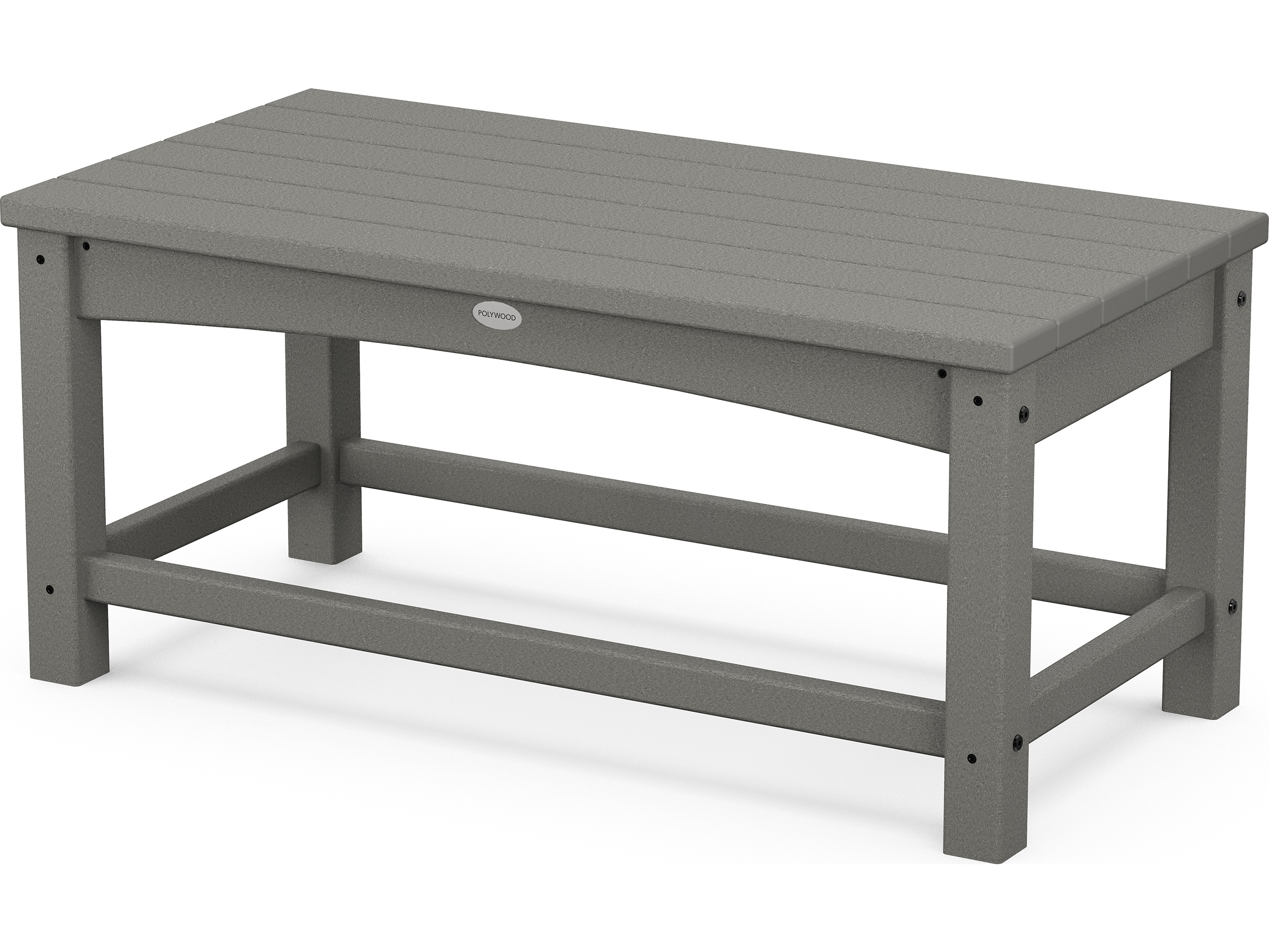 POLYWOOD® Traditional Recycled Plastic 35''W x 18''D Rectangular Coffee