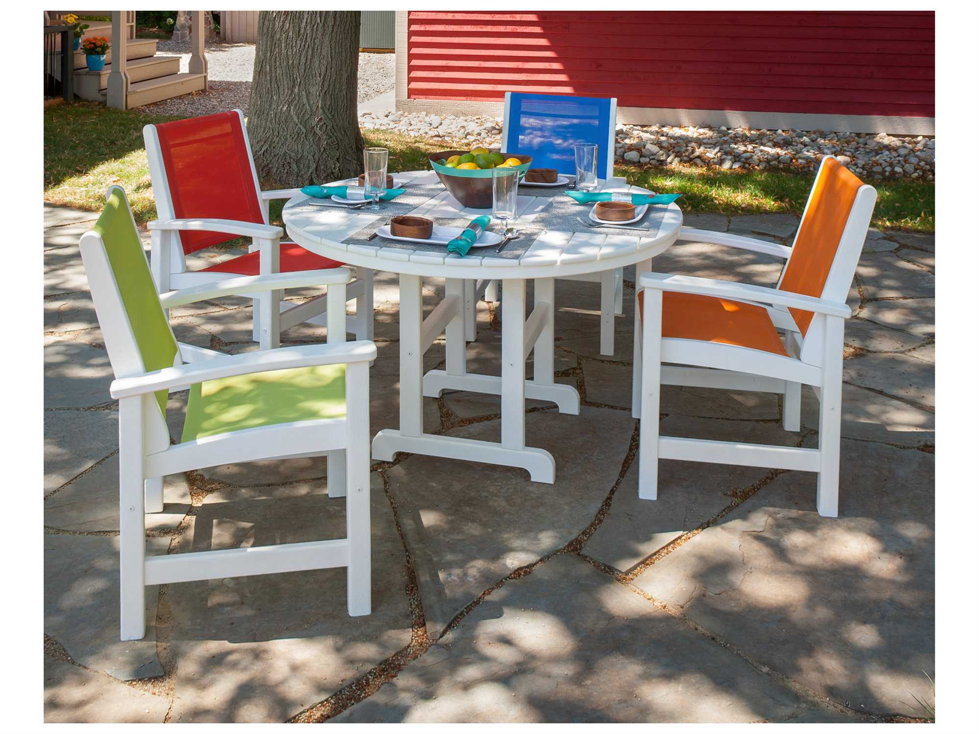 POLYWOOD® Coastal Recycled Plastic Dining Chair PW9010
