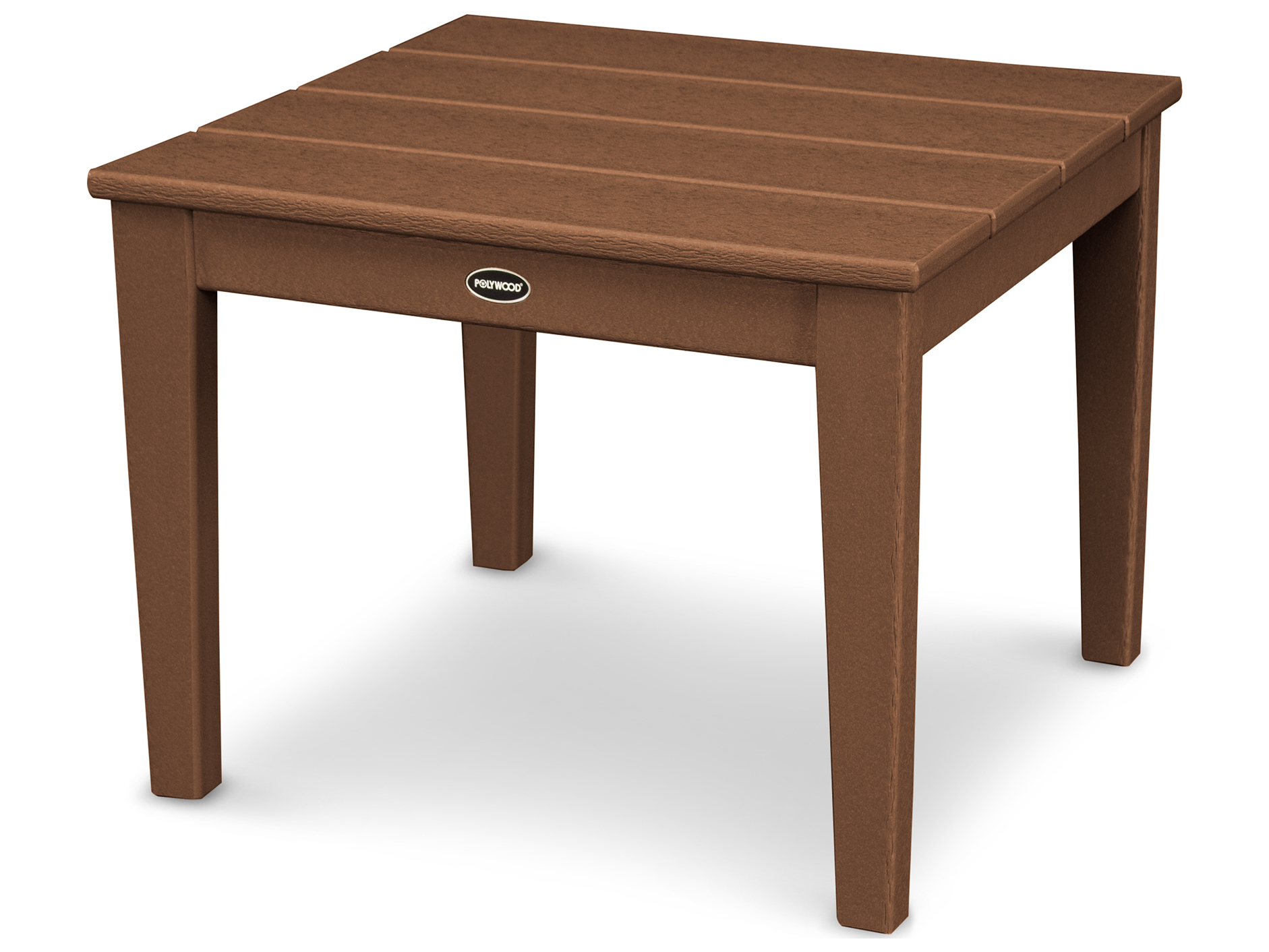 POLYWOOD® Newport Recycled Plastic Square Outdoor End Table PWCT22
