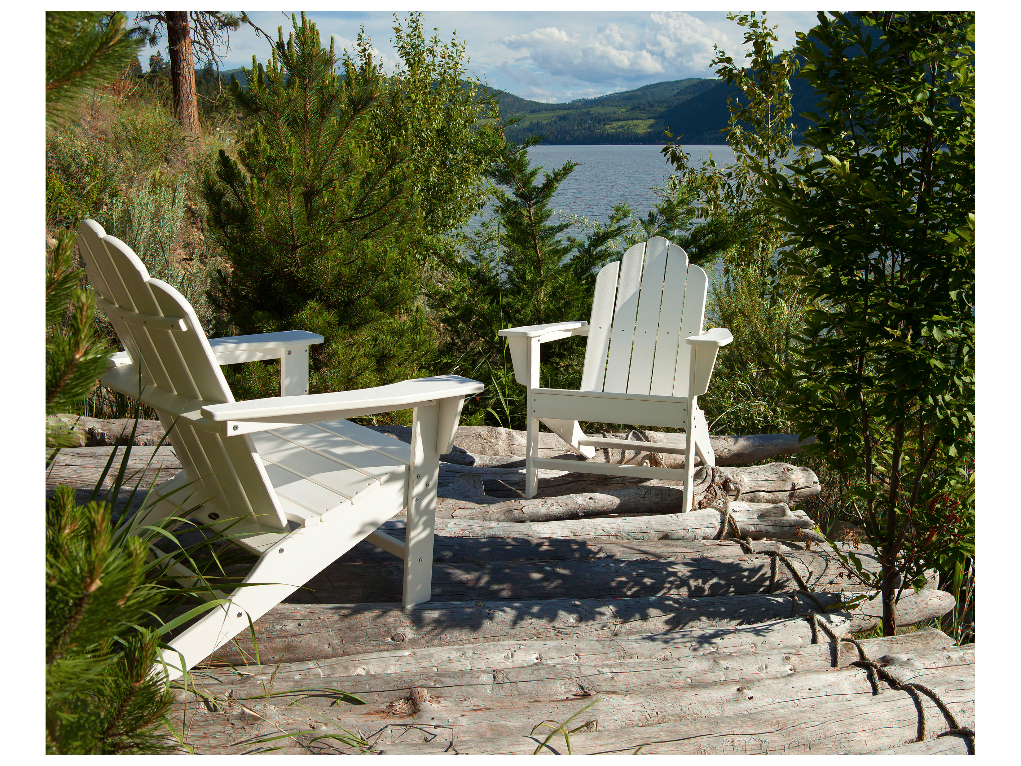 POLYWOOD® Long Island Recycled Plastic Outdoor Patio Adirondack Chair