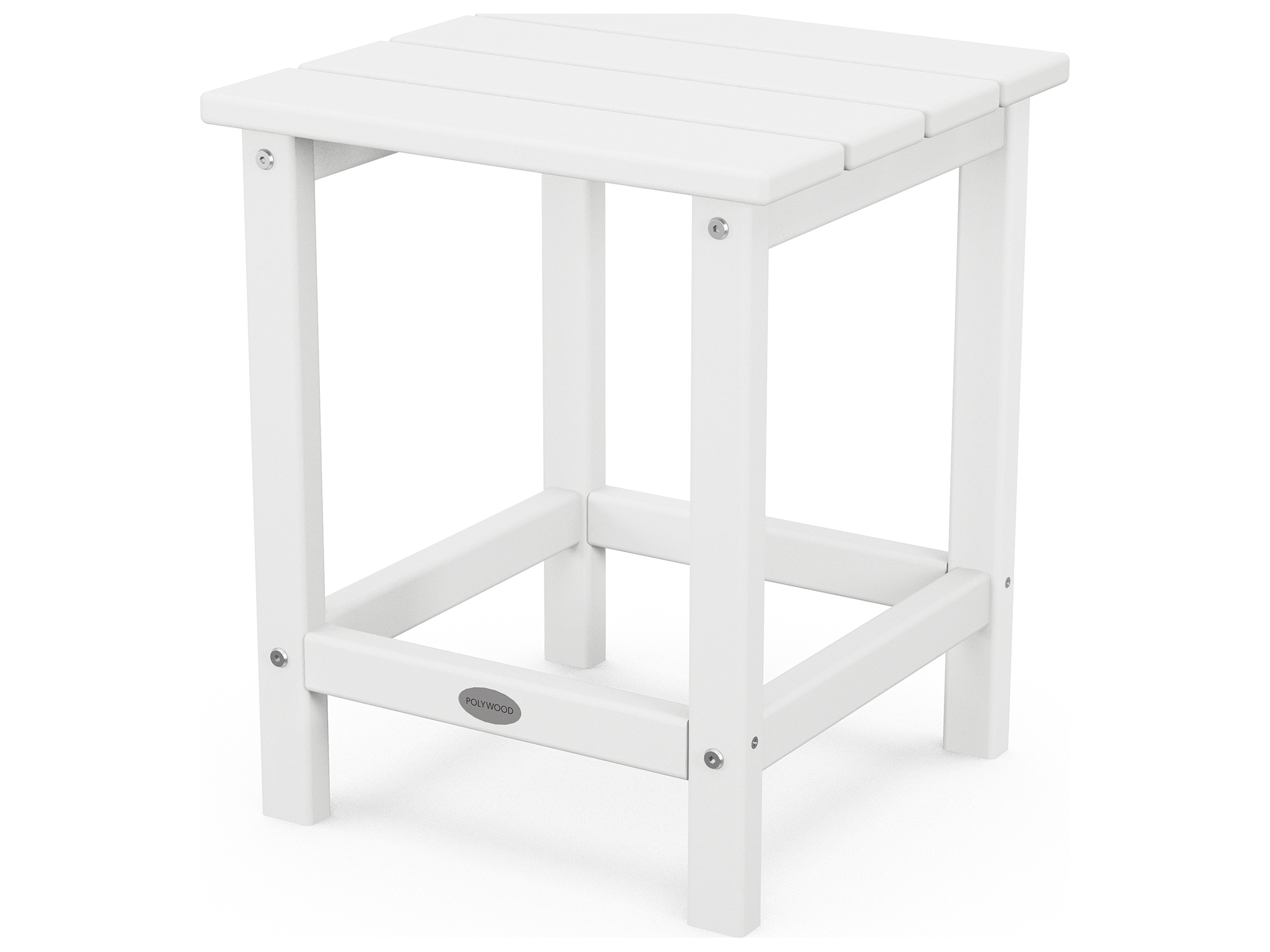 POLYWOOD® Long Island Recycled Plastic Square Patio End Table PWECT18