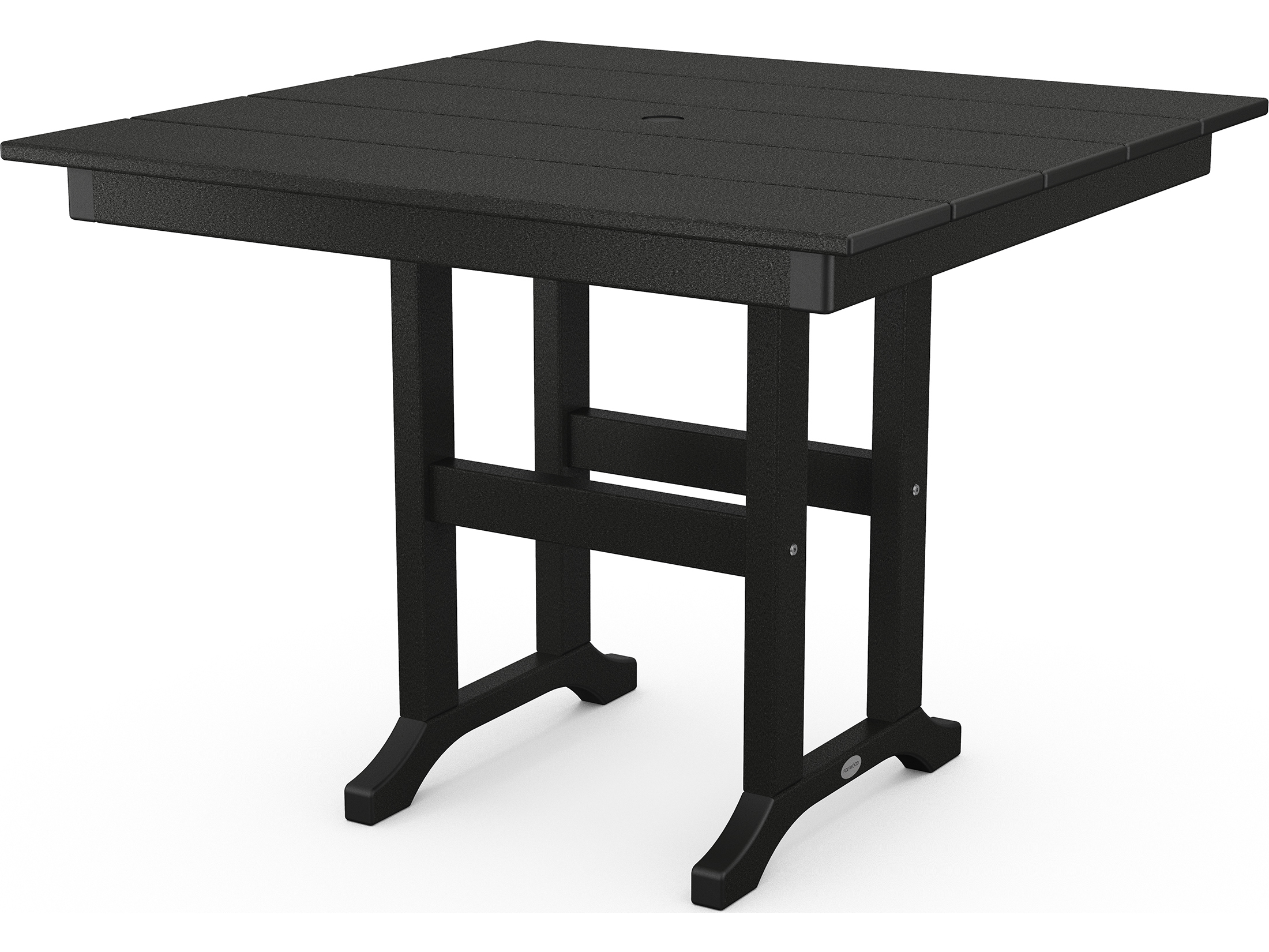 POLYWOOD® Farmhouse Recycled Plastic Square Outdoor Dining Table with