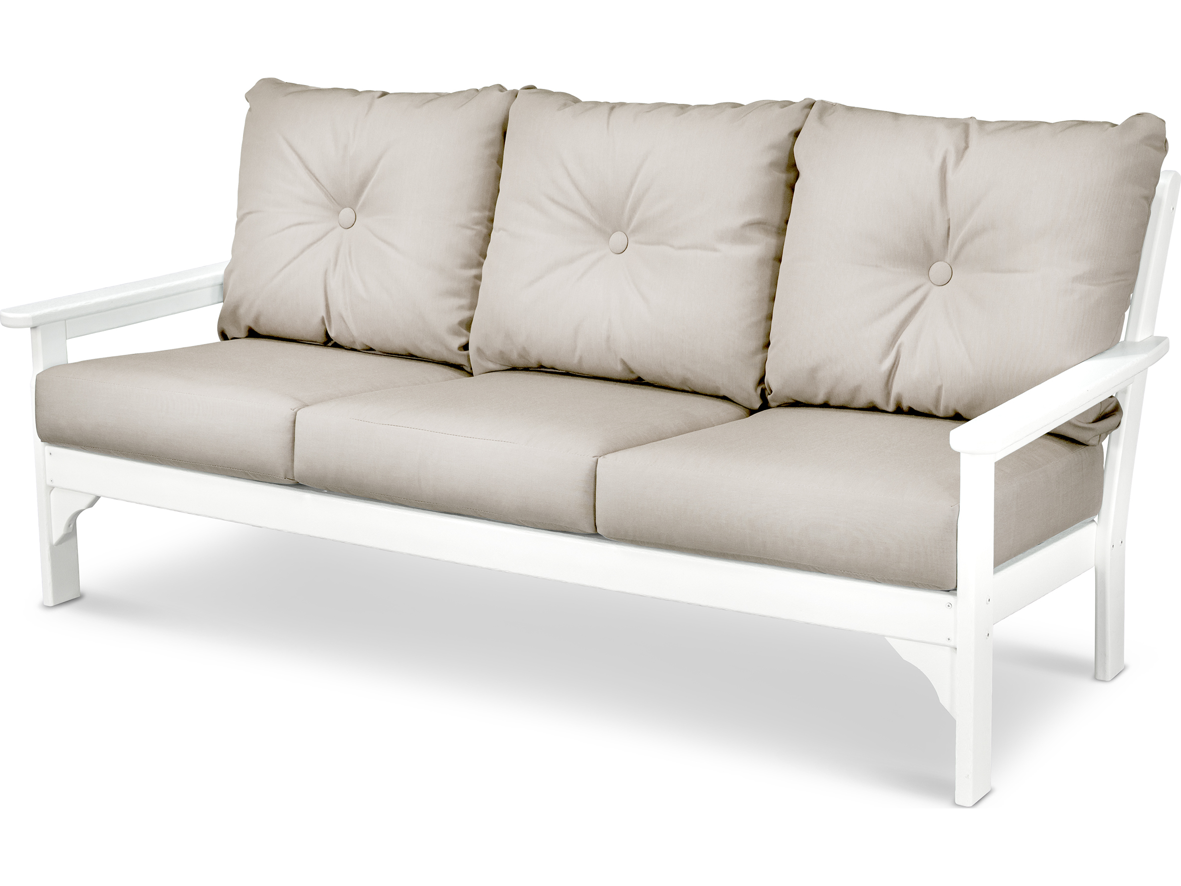 POLYWOOD® Vineyard Recycled Plastic Deep Seating Outdoor Sofa PWGN69