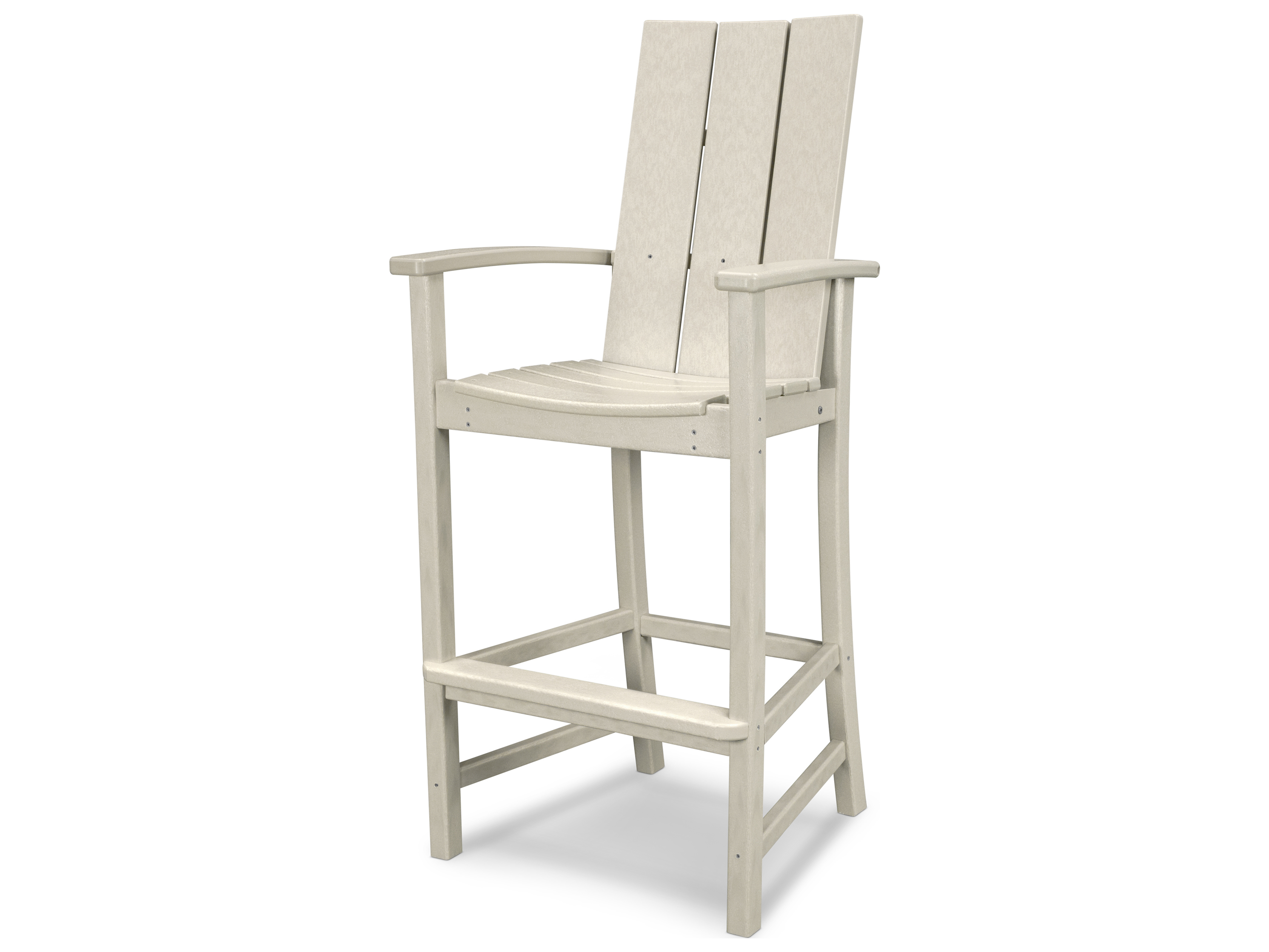 POLYWOOD® Modern Recycled Plastic Patio Bar Stool PWMLD202