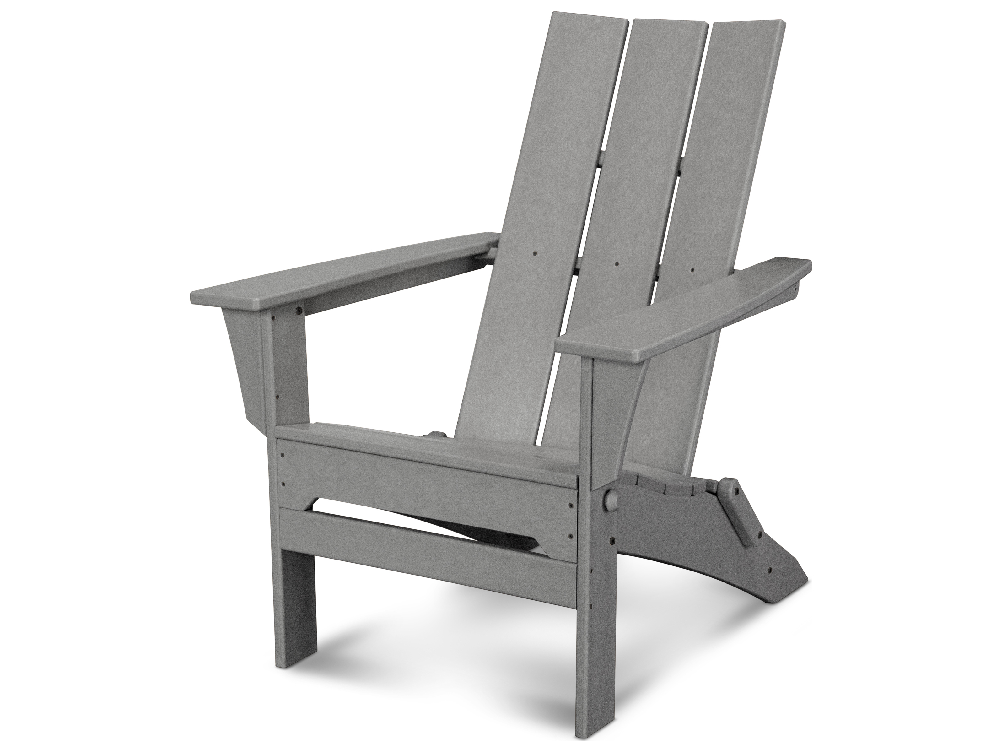 POLYWOOD® Modern Recycled Plastic Folding Adirondack Chair MNA110