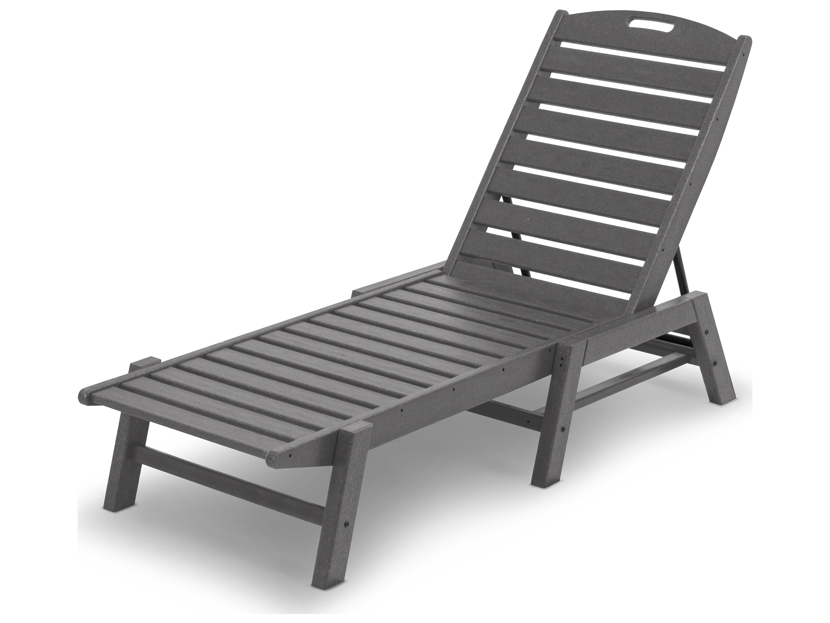 POLYWOOD® Nautical Armless Stackable Chaise Lounge Set Replacement