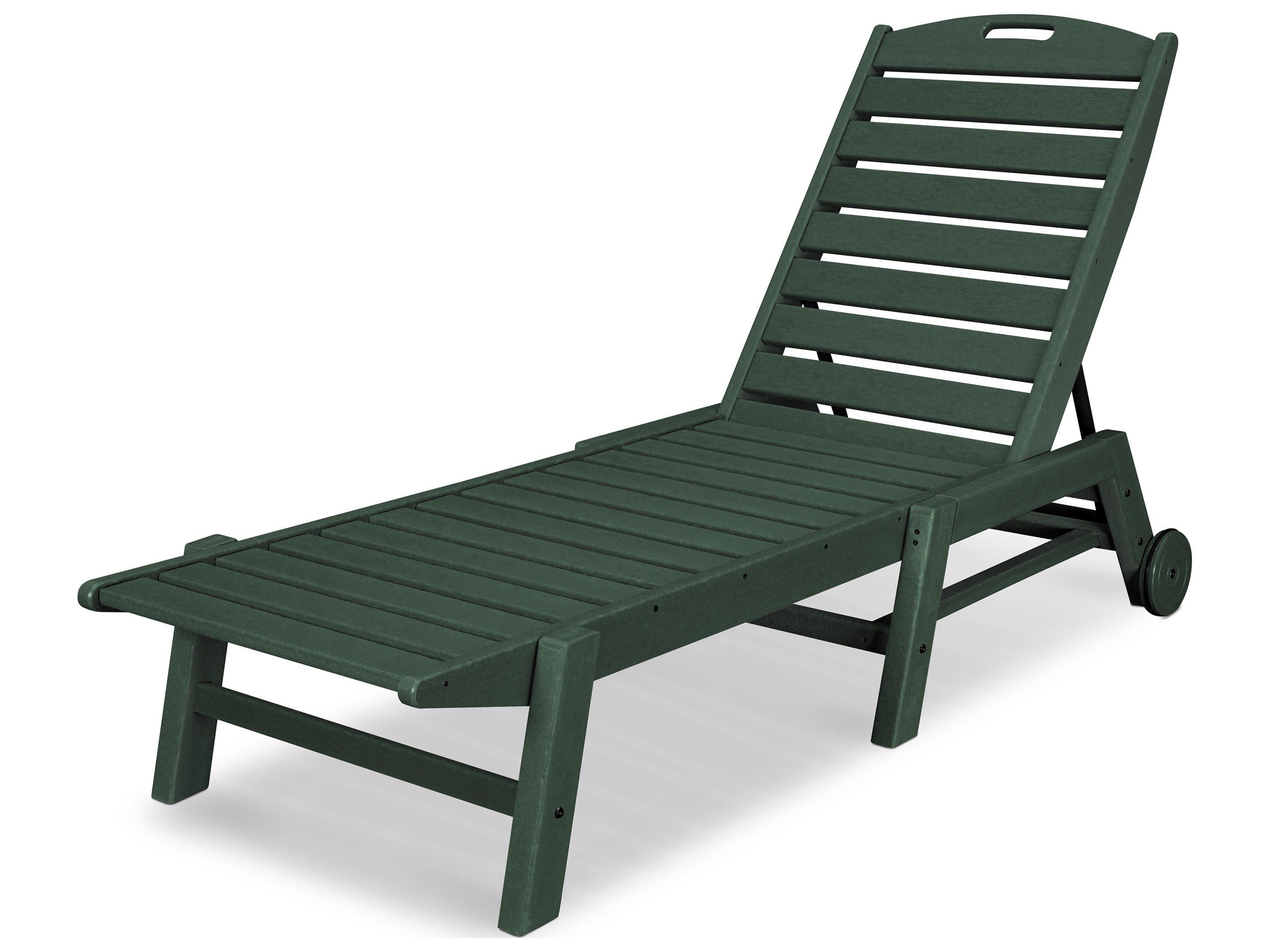 POLYWOOD® Nautical Recycled Plastic Stackable Chaise Lounge NAW2280