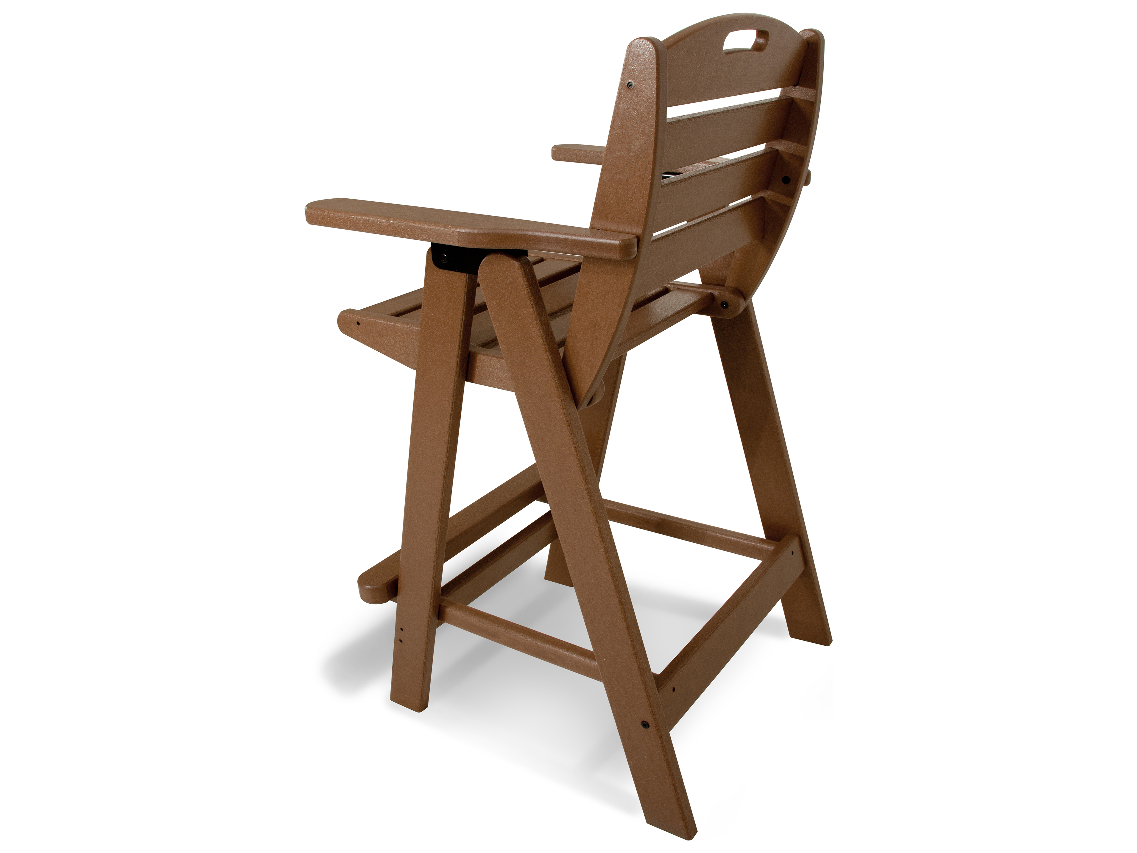 POLYWOOD® Nautical Recycled Plastic Bar Chair PWNCB46