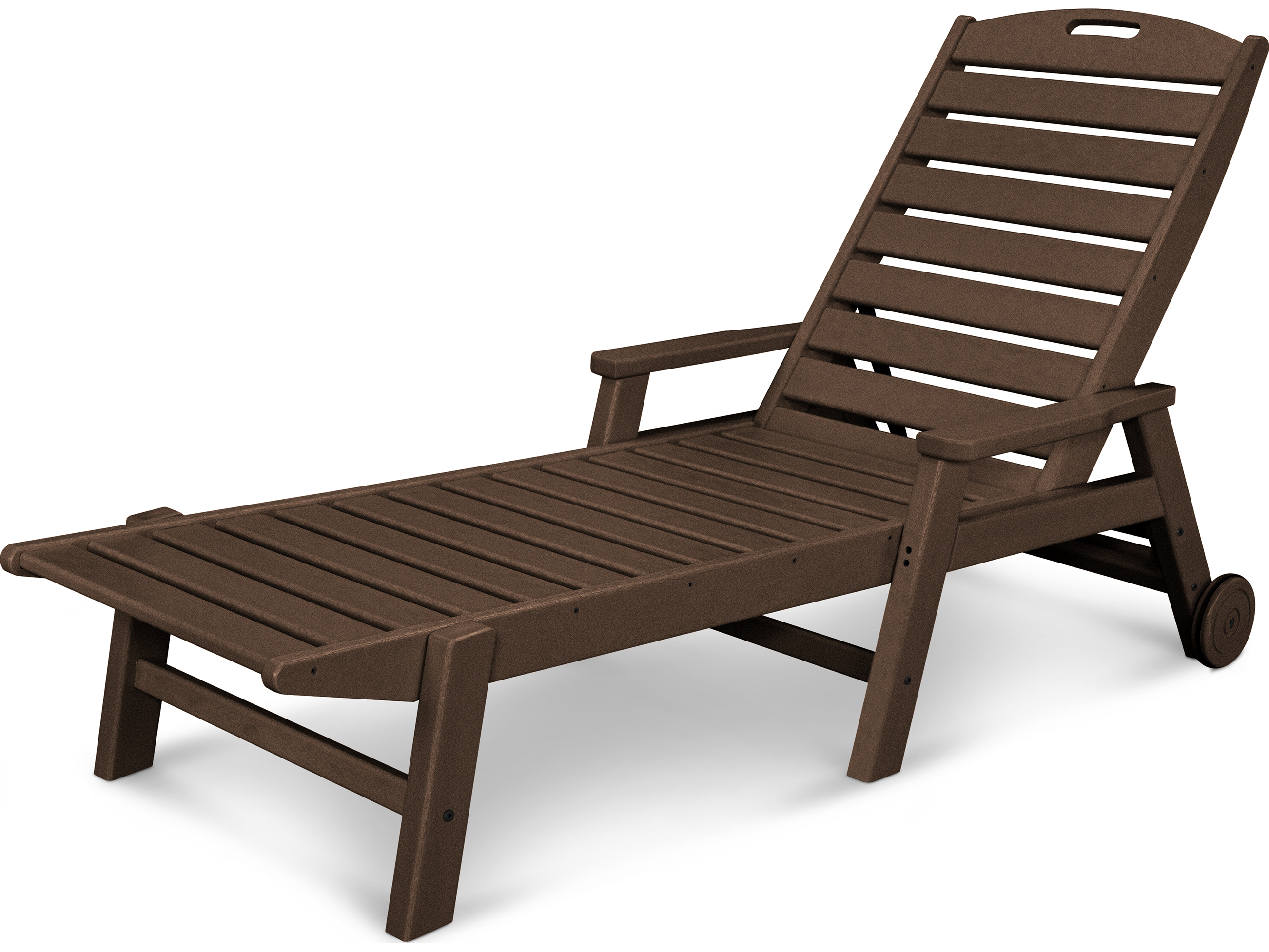POLYWOOD® Nautical Recycled Plastic Stackable Outdoor Patio Chaise