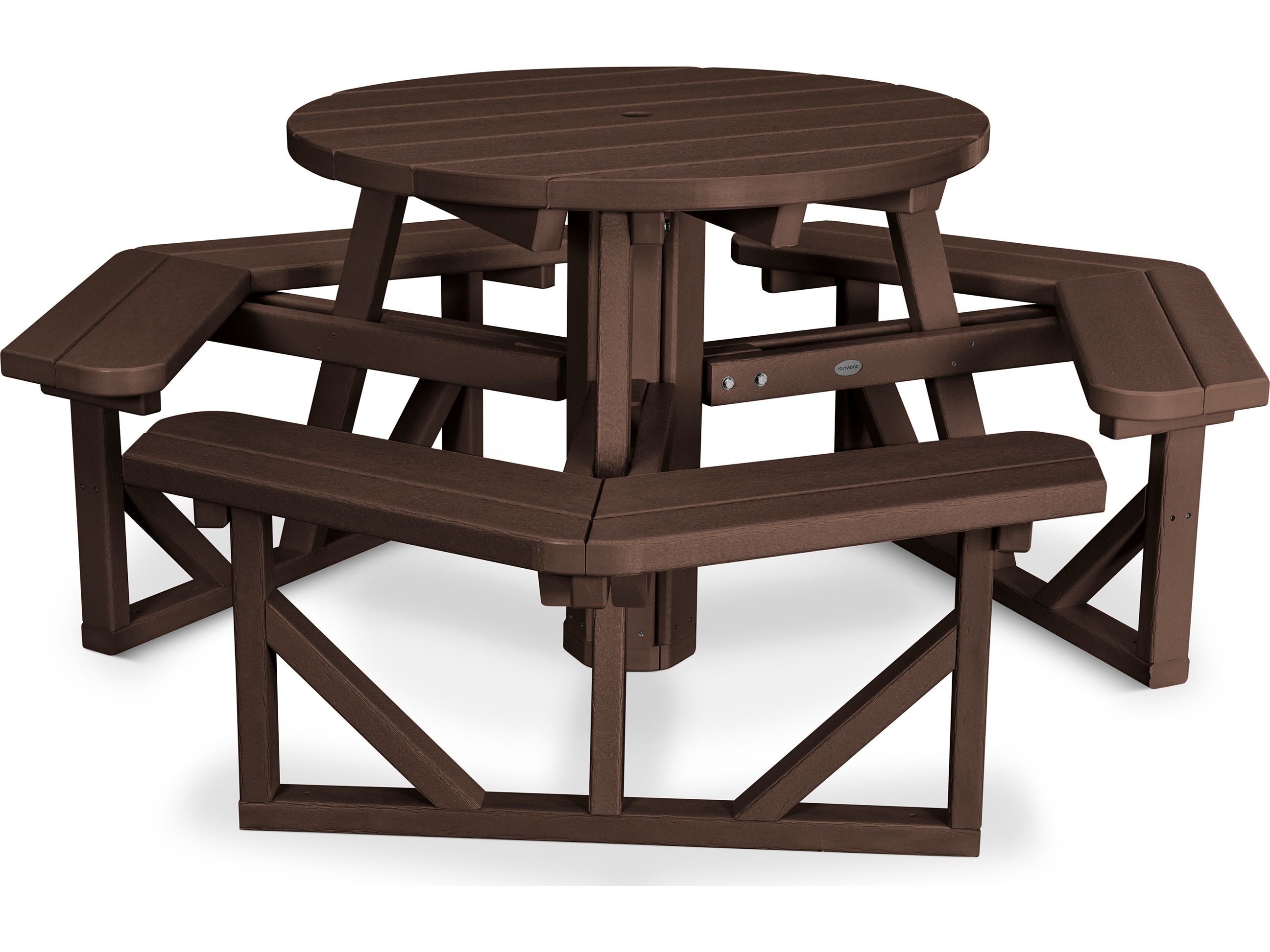 POLYWOOD® Park Recycled Plastic 36 Round Picnic Table | PH36 (2593 x 1945 Pixel)