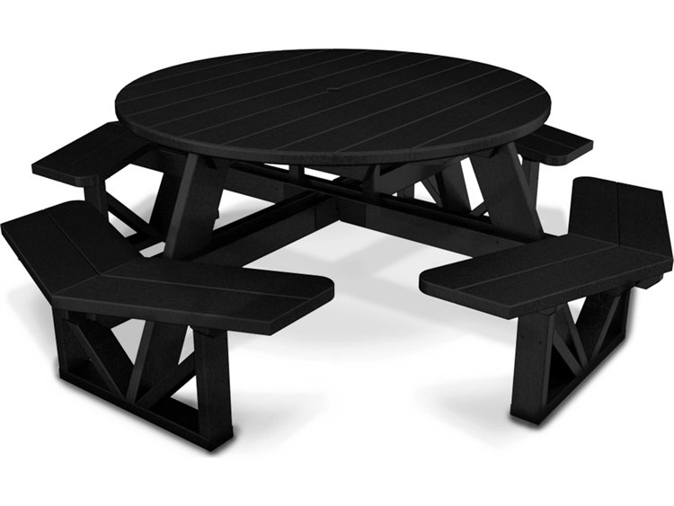 POLYWOOD® Park Recycled Plastic 53 Round Table PWPH53