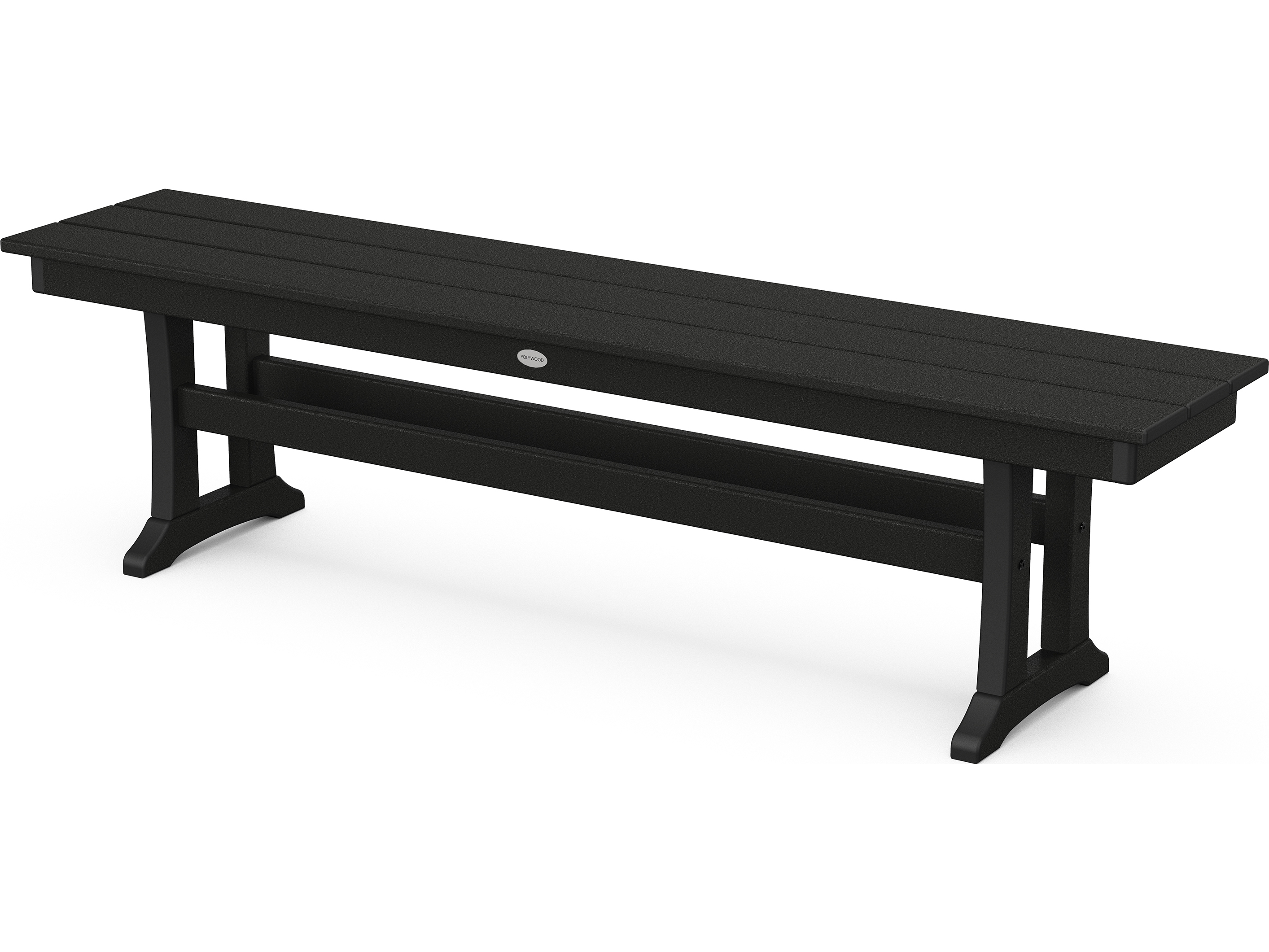 POLYWOOD® Farmhouse Recycled Plastic 65'' Bench PWPL36T1L1