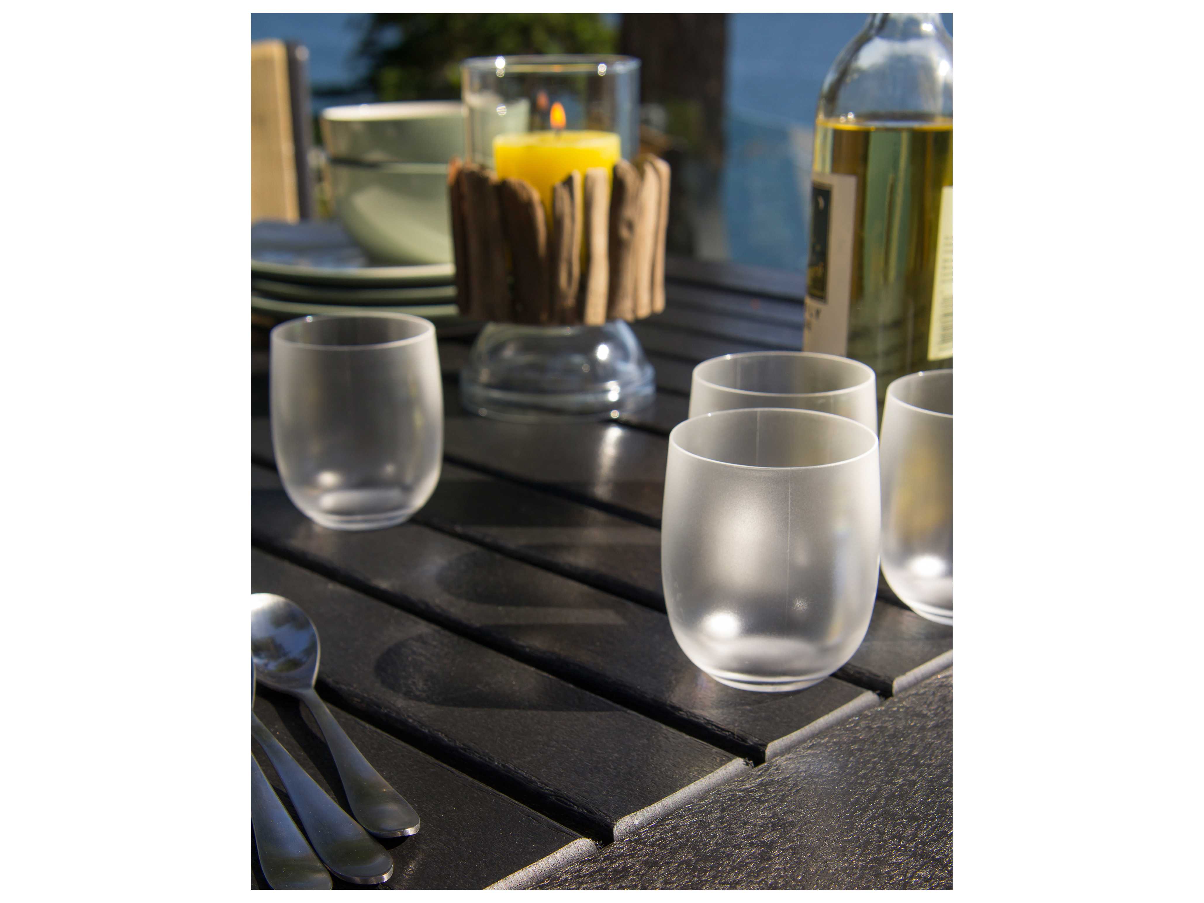 POLYWOOD® Coastal Black Recycled Plastic 5Piece Bar Set PWPWS2101